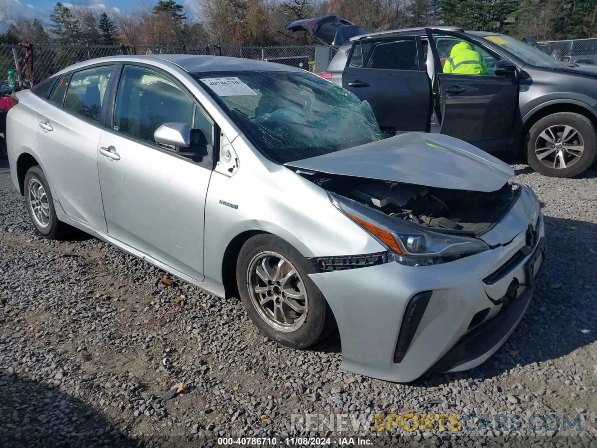 1 fotografías del automóvil dañado JTDKARFU9K3089668 TOYOTA PRIUS 2019