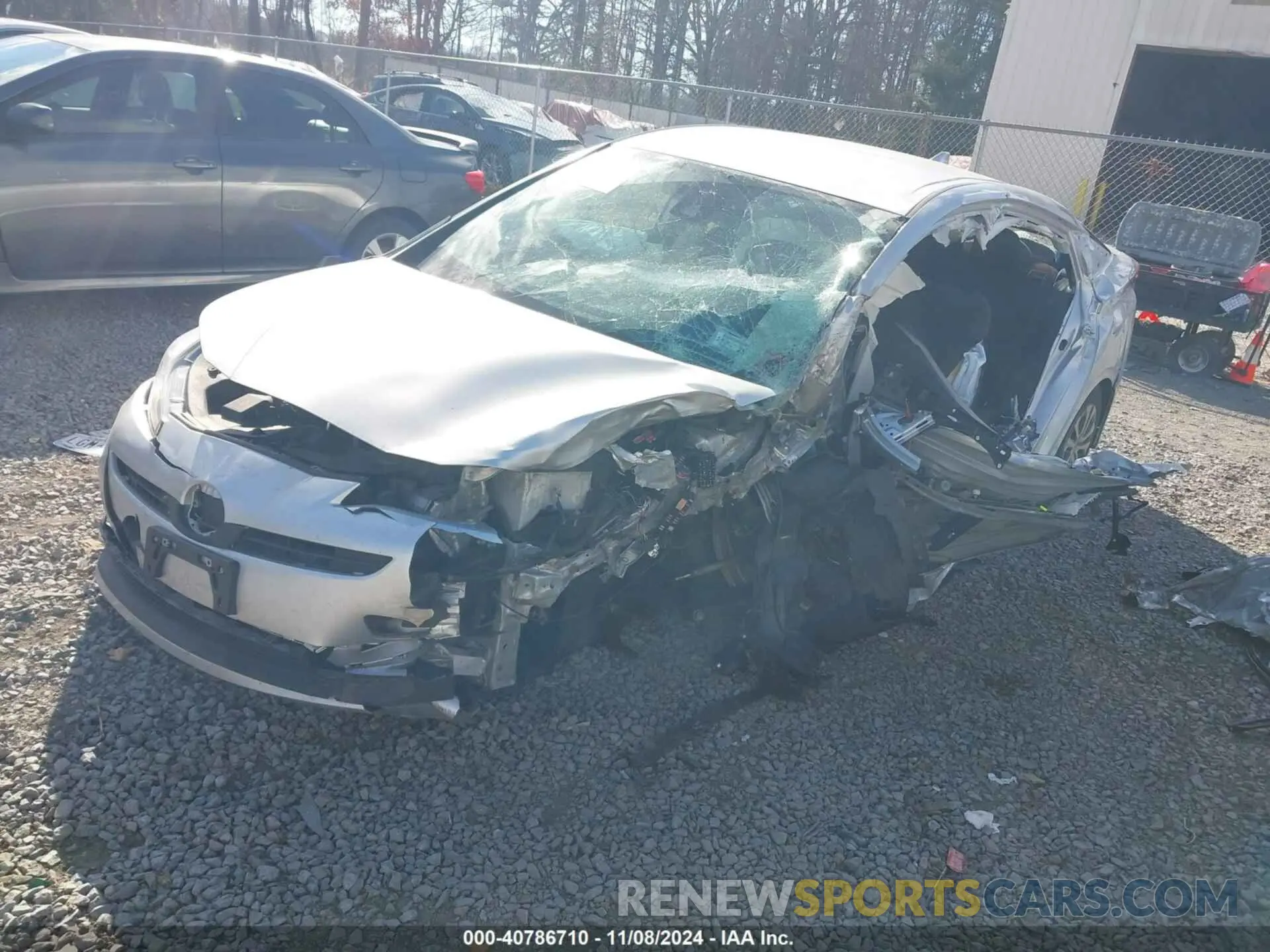 2 fotografías del automóvil dañado JTDKARFU9K3089668 TOYOTA PRIUS 2019