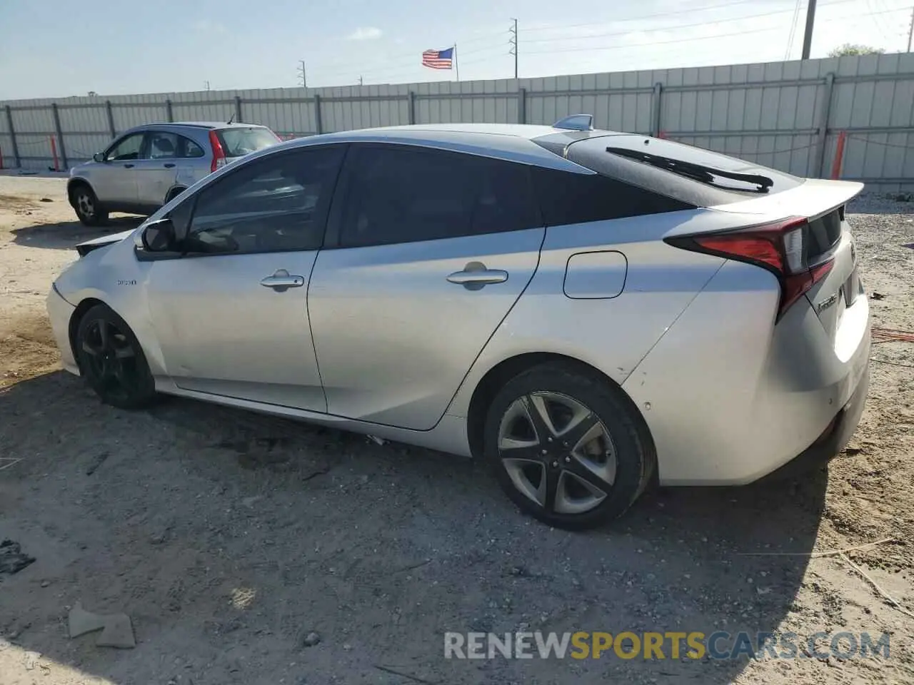 2 fotografías del automóvil dañado JTDKARFU9K3092229 TOYOTA PRIUS 2019