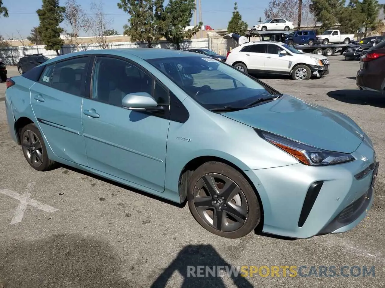 4 fotografías del automóvil dañado JTDKARFU9K3099164 TOYOTA PRIUS 2019