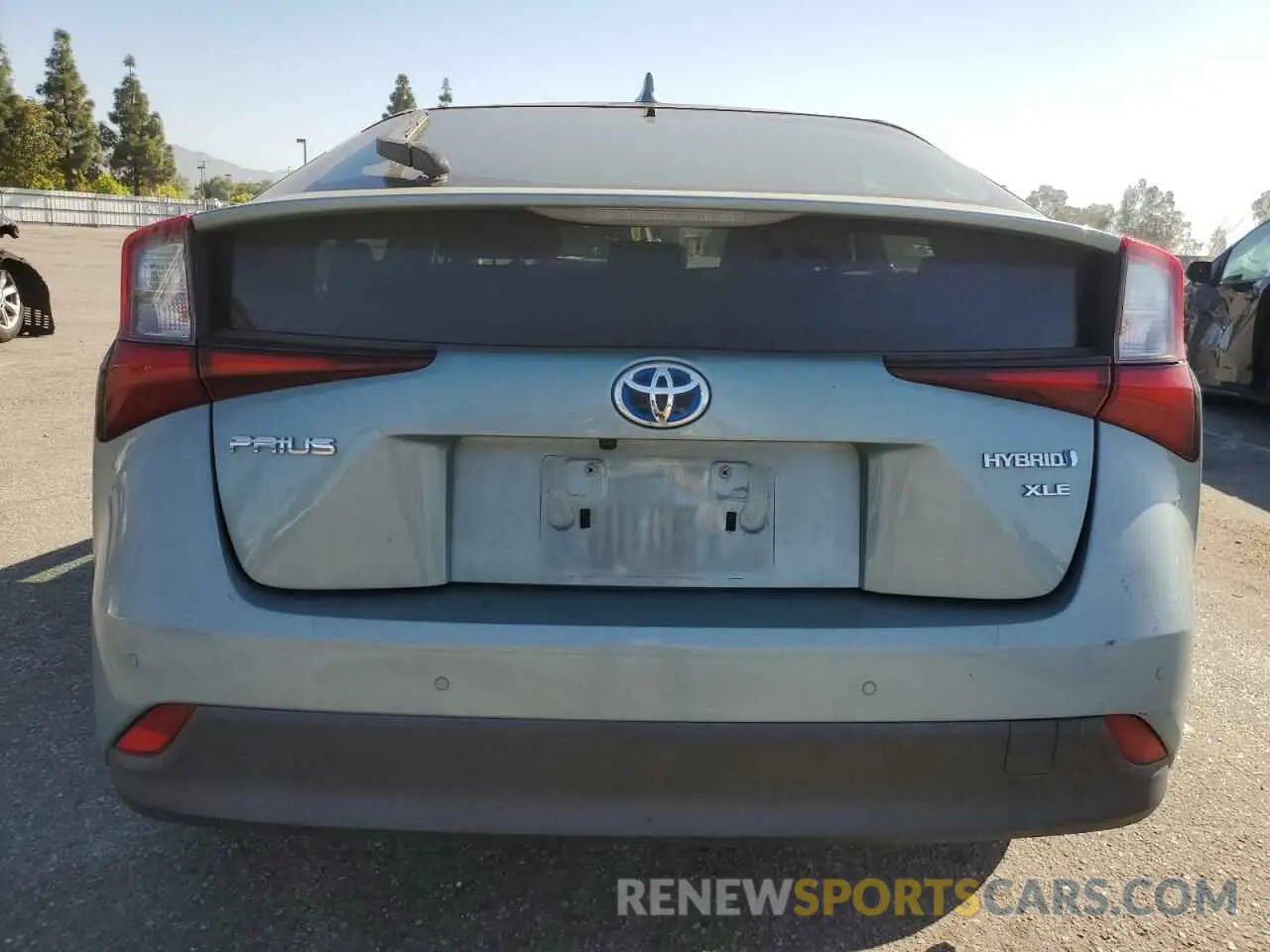 6 fotografías del automóvil dañado JTDKARFU9K3099164 TOYOTA PRIUS 2019