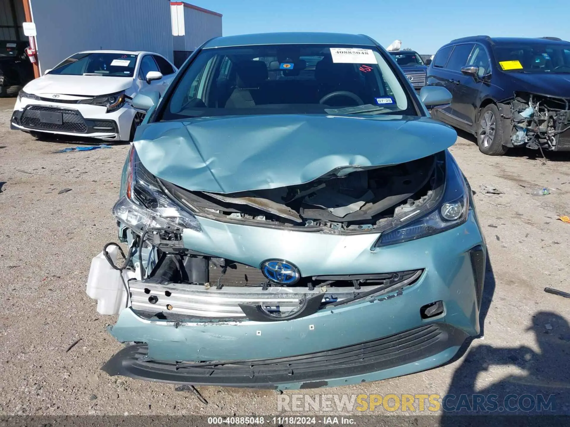 12 fotografías del automóvil dañado JTDKARFUXK3094152 TOYOTA PRIUS 2019