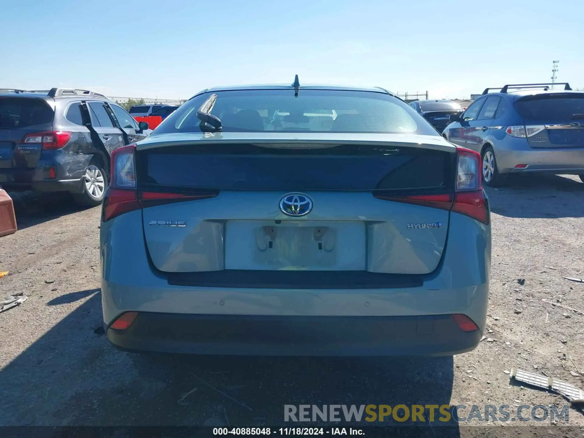 16 fotografías del automóvil dañado JTDKARFUXK3094152 TOYOTA PRIUS 2019