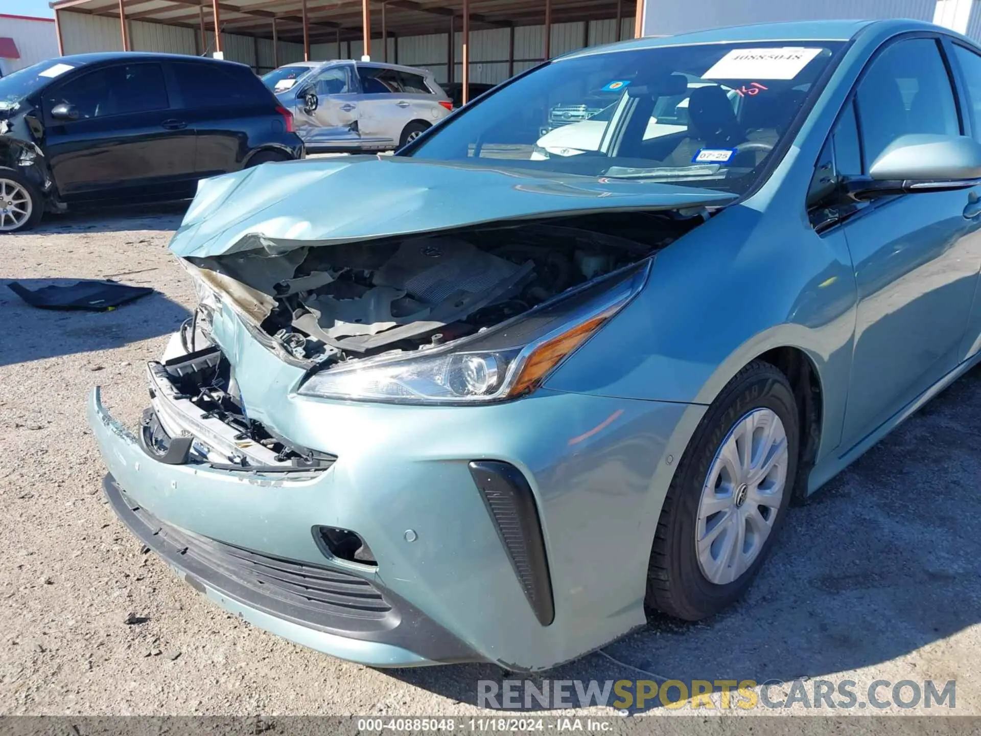6 fotografías del automóvil dañado JTDKARFUXK3094152 TOYOTA PRIUS 2019