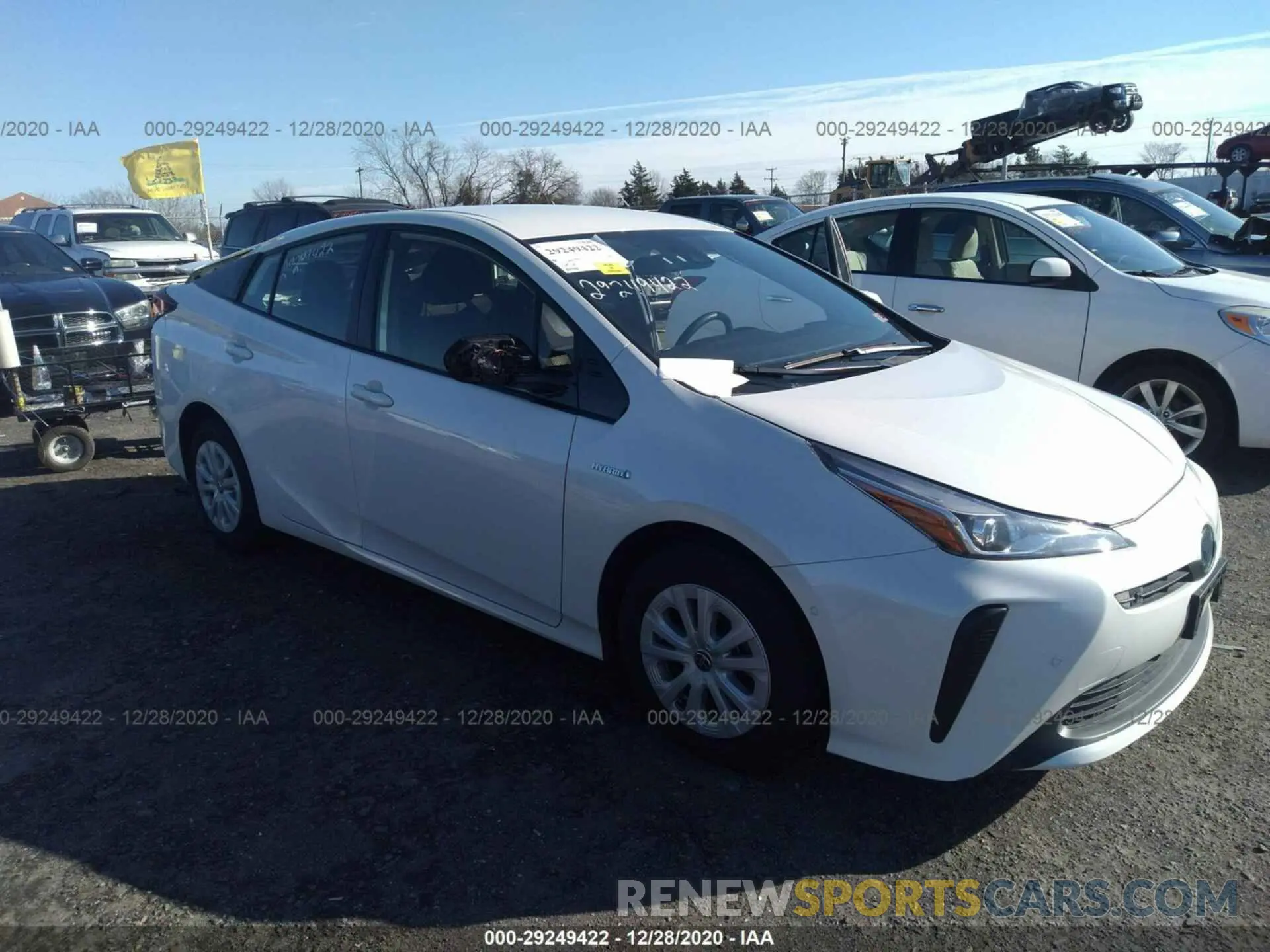 1 fotografías del automóvil dañado JTDKARFUXK3097200 TOYOTA PRIUS 2019