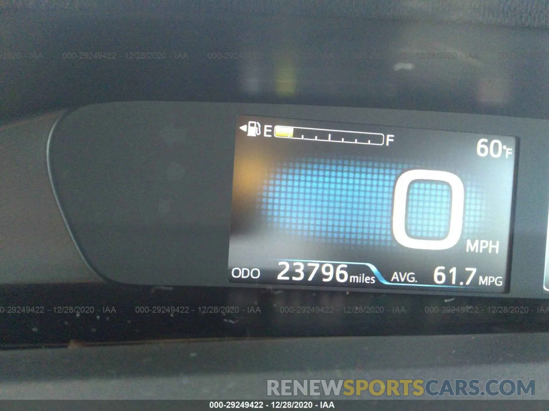 7 fotografías del automóvil dañado JTDKARFUXK3097200 TOYOTA PRIUS 2019
