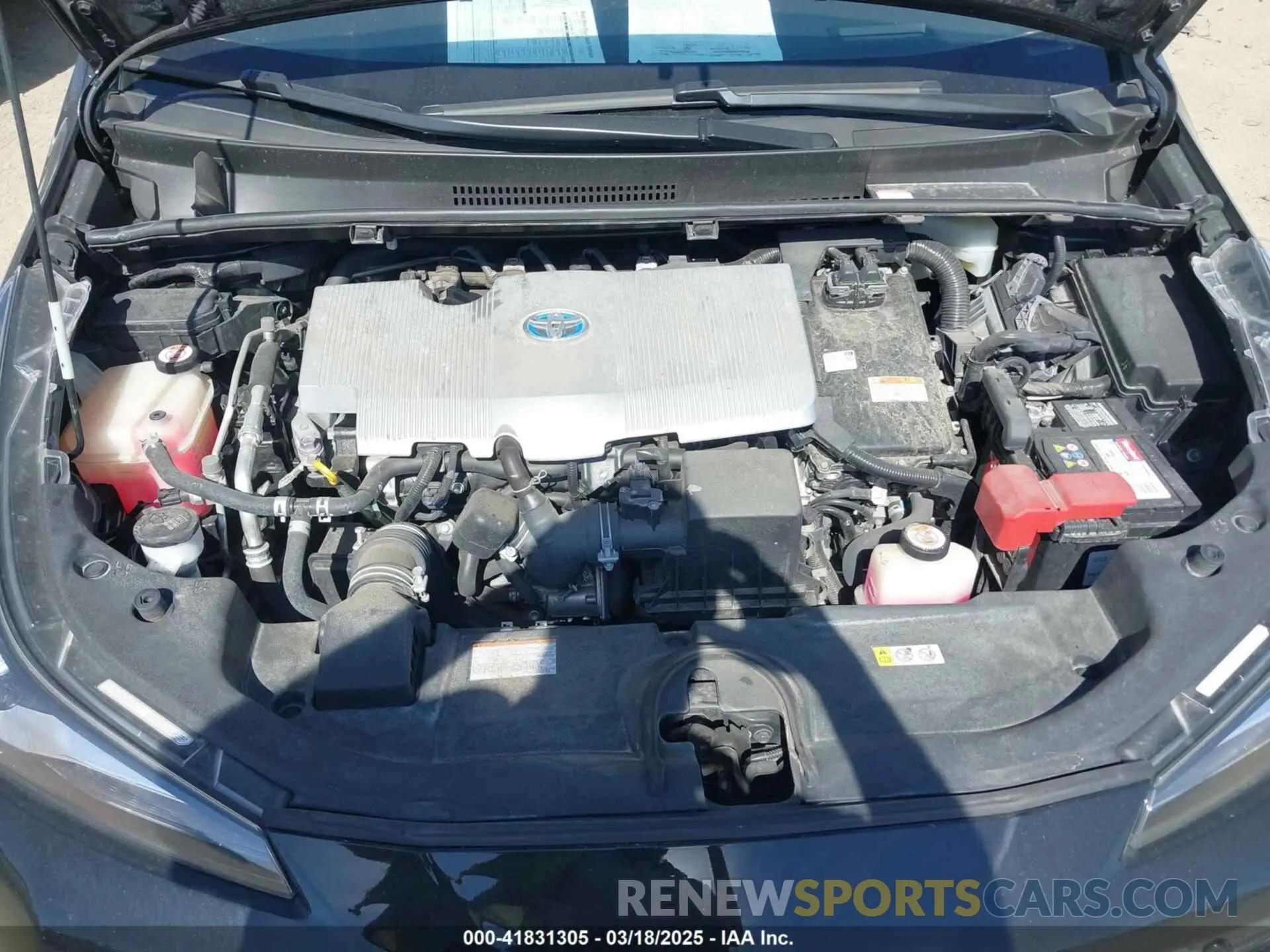 10 fotografías del automóvil dañado JTDKARFUXK3101259 TOYOTA PRIUS 2019