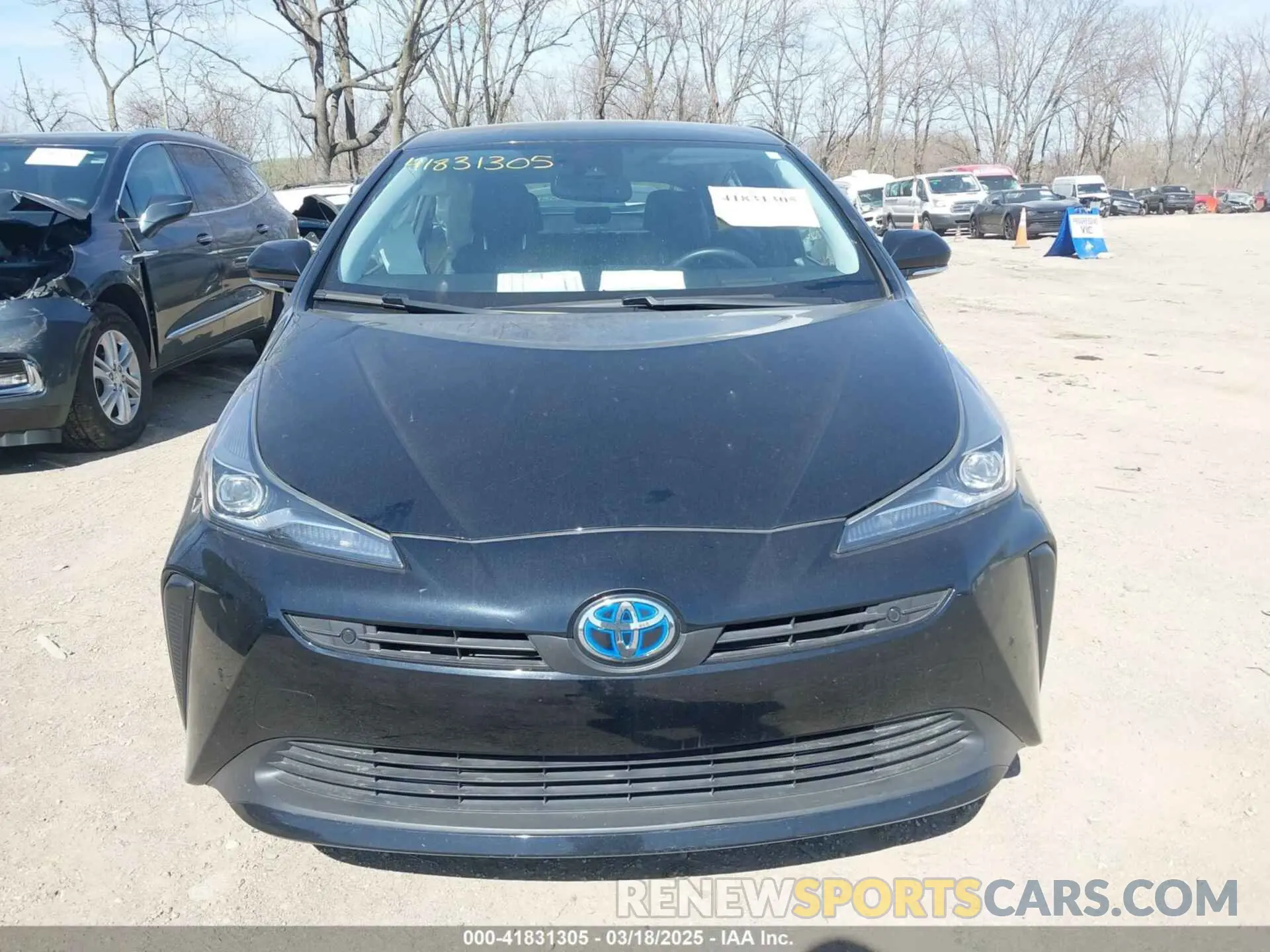 11 fotografías del automóvil dañado JTDKARFUXK3101259 TOYOTA PRIUS 2019
