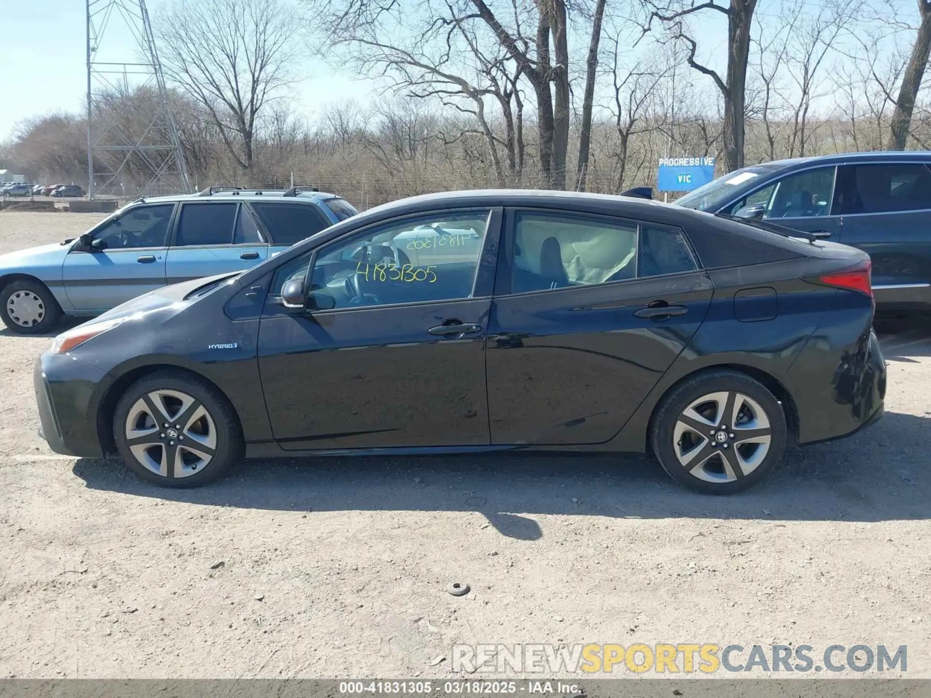 13 fotografías del automóvil dañado JTDKARFUXK3101259 TOYOTA PRIUS 2019
