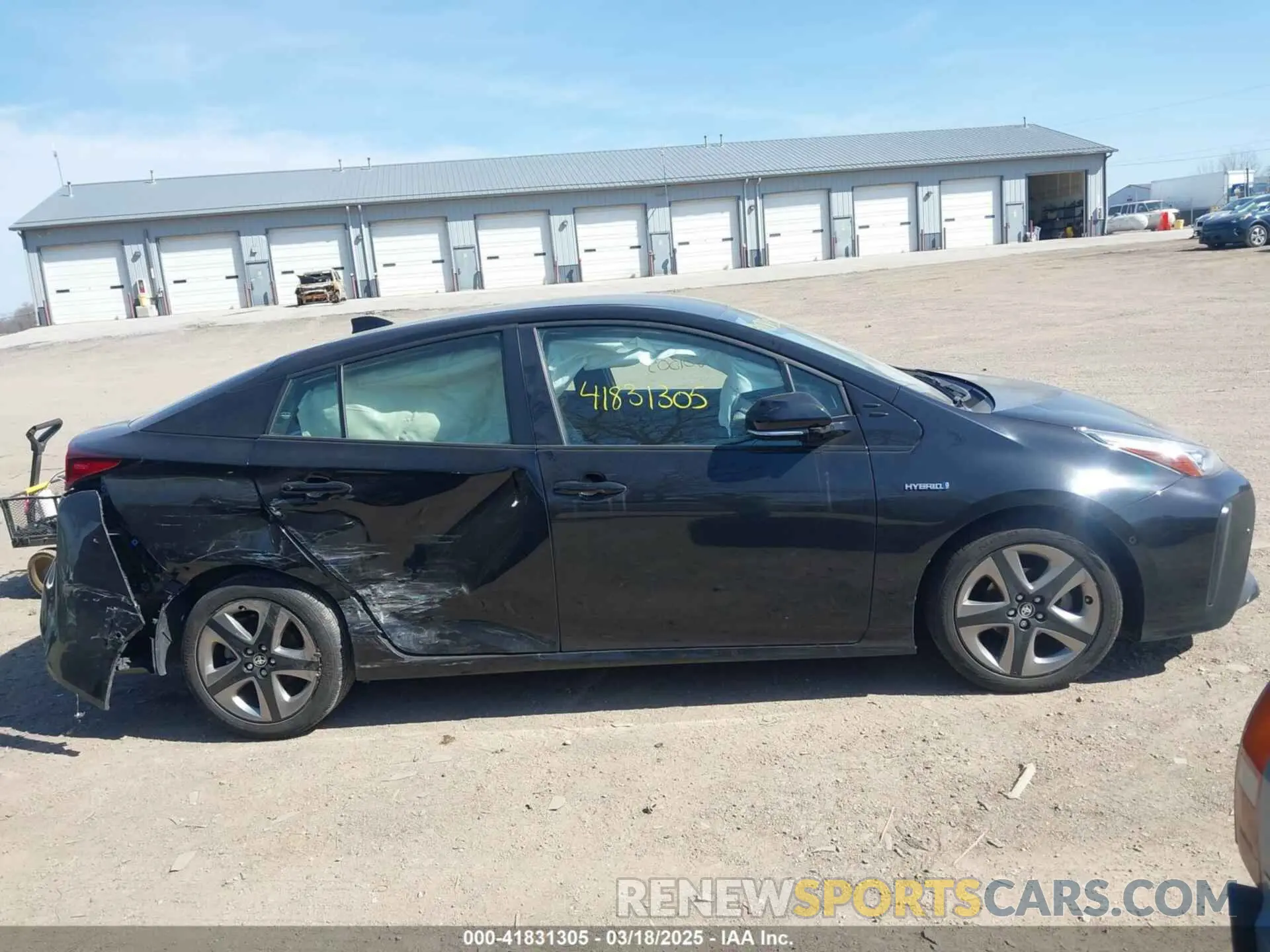 6 fotografías del automóvil dañado JTDKARFUXK3101259 TOYOTA PRIUS 2019