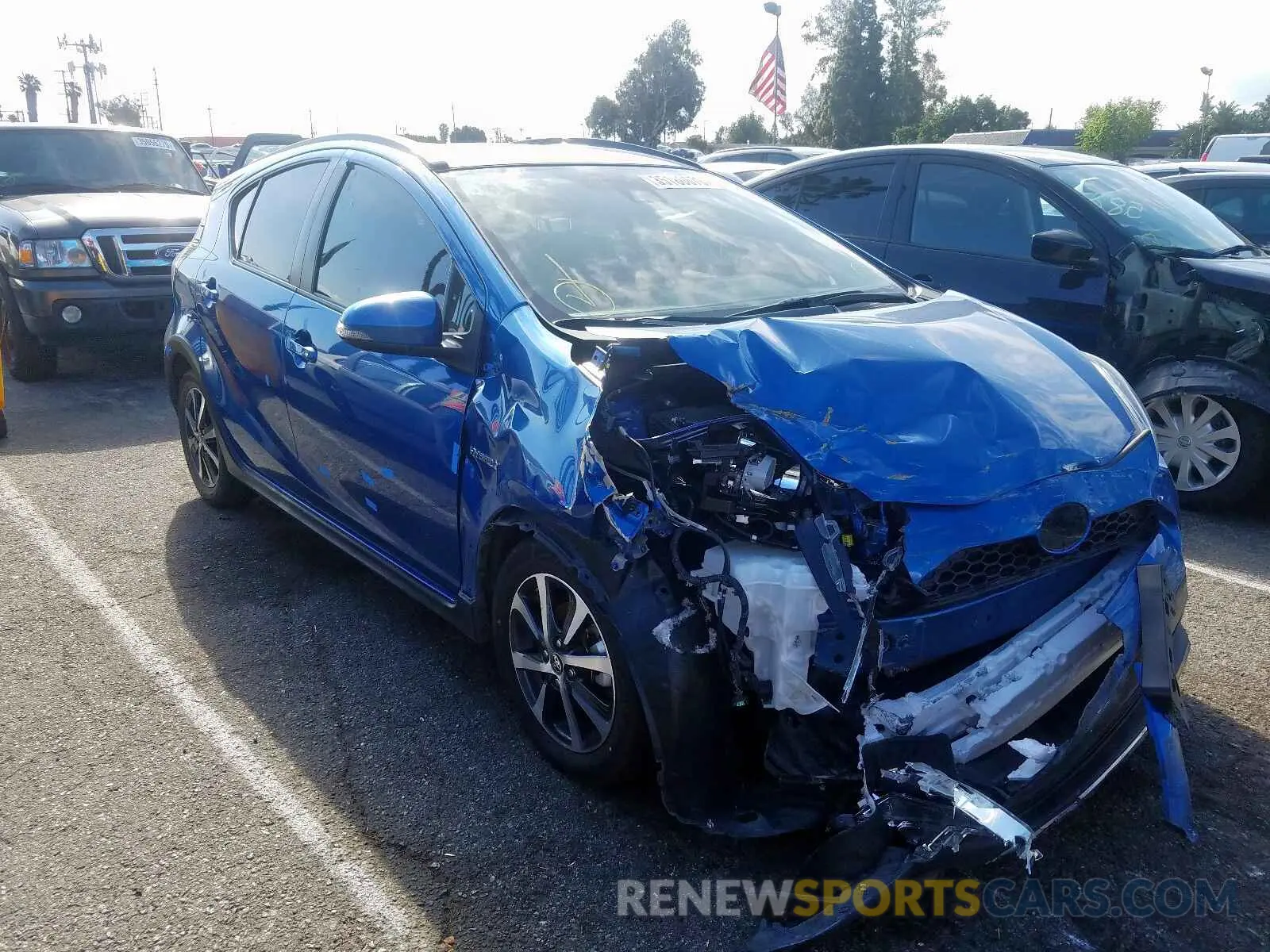 1 fotografías del automóvil dañado JTDKDTB38K1622915 TOYOTA PRIUS 2019
