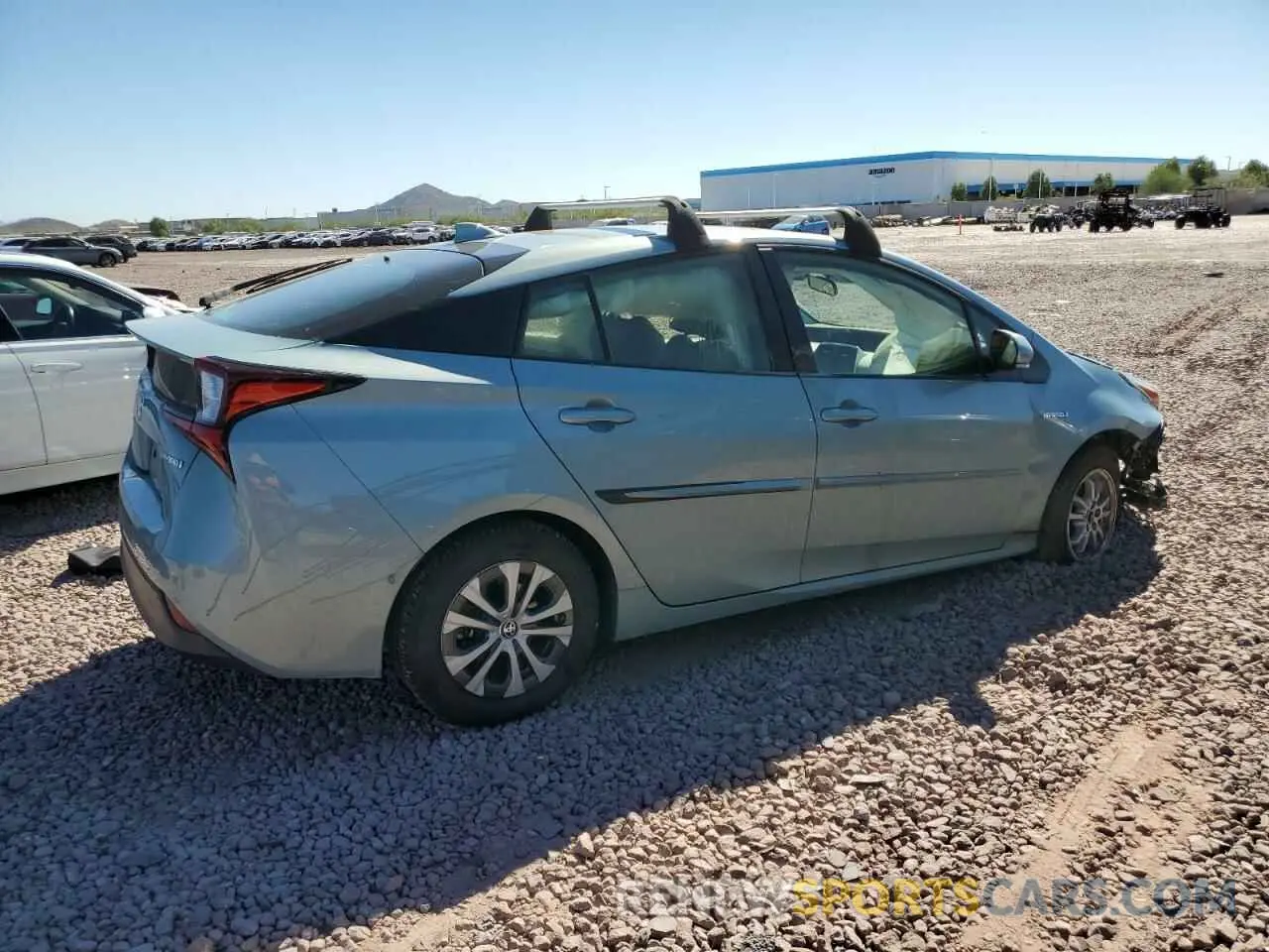 3 fotografías del automóvil dañado JTDL9RFU0K3011518 TOYOTA PRIUS 2019