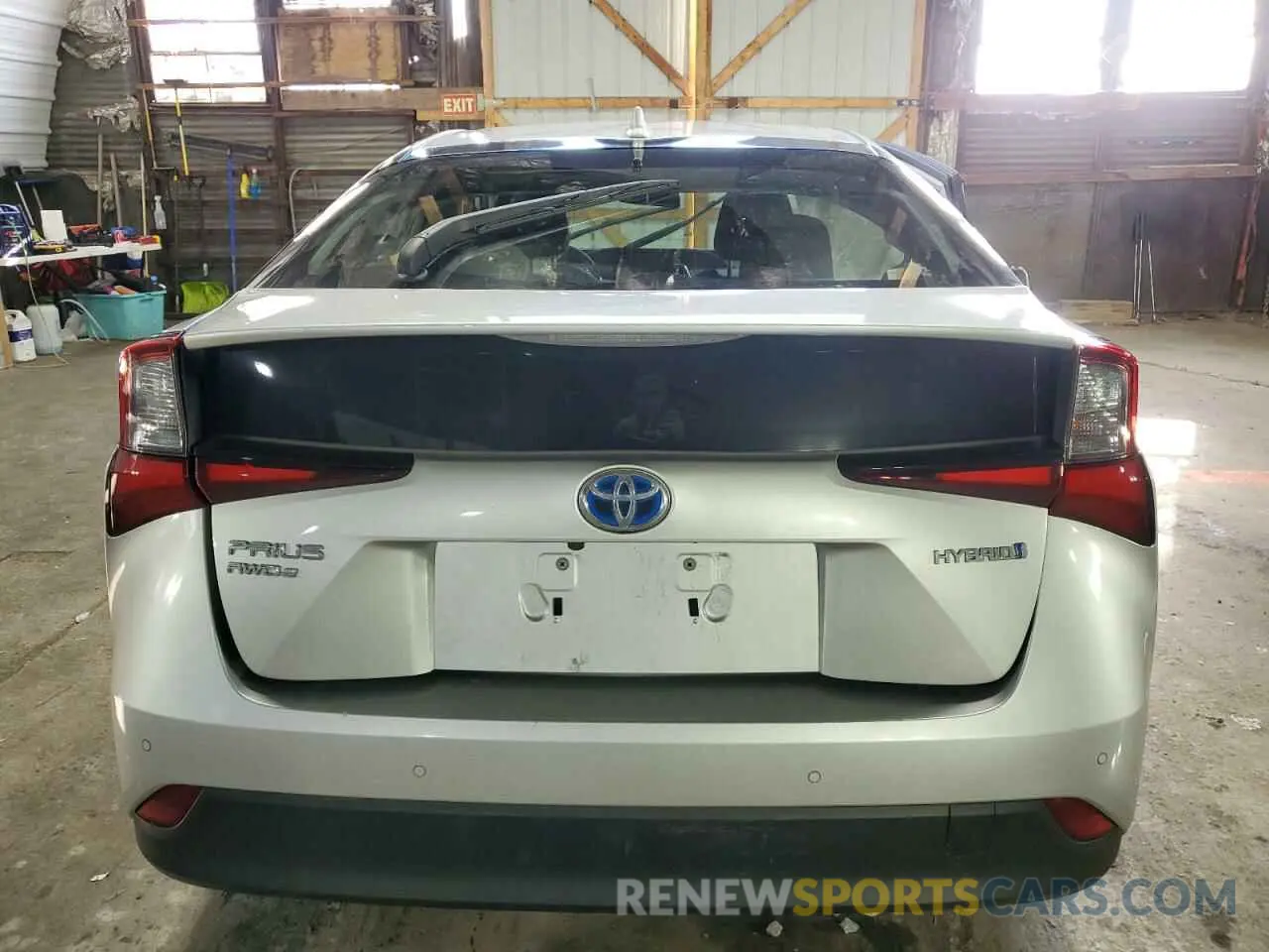 6 fotografías del automóvil dañado JTDL9RFU1K3005288 TOYOTA PRIUS 2019