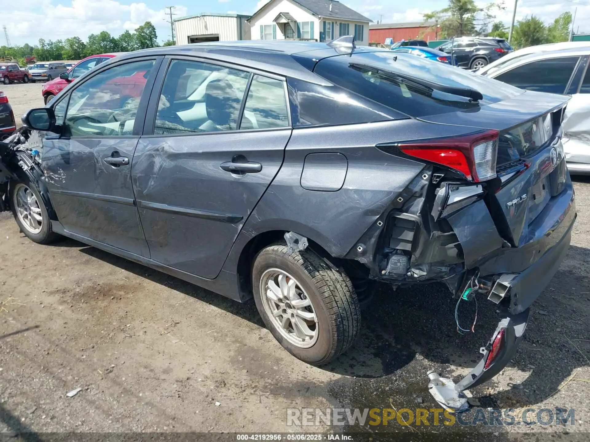 3 fotografías del automóvil dañado JTDL9RFU2K3005915 TOYOTA PRIUS 2019