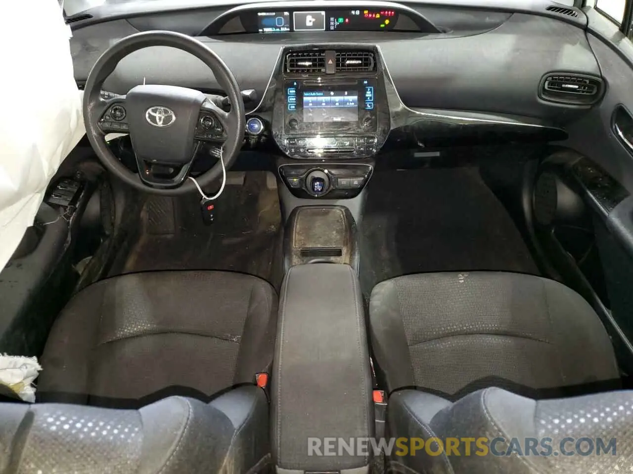 8 fotografías del automóvil dañado JTDL9RFU4K3006676 TOYOTA PRIUS 2019