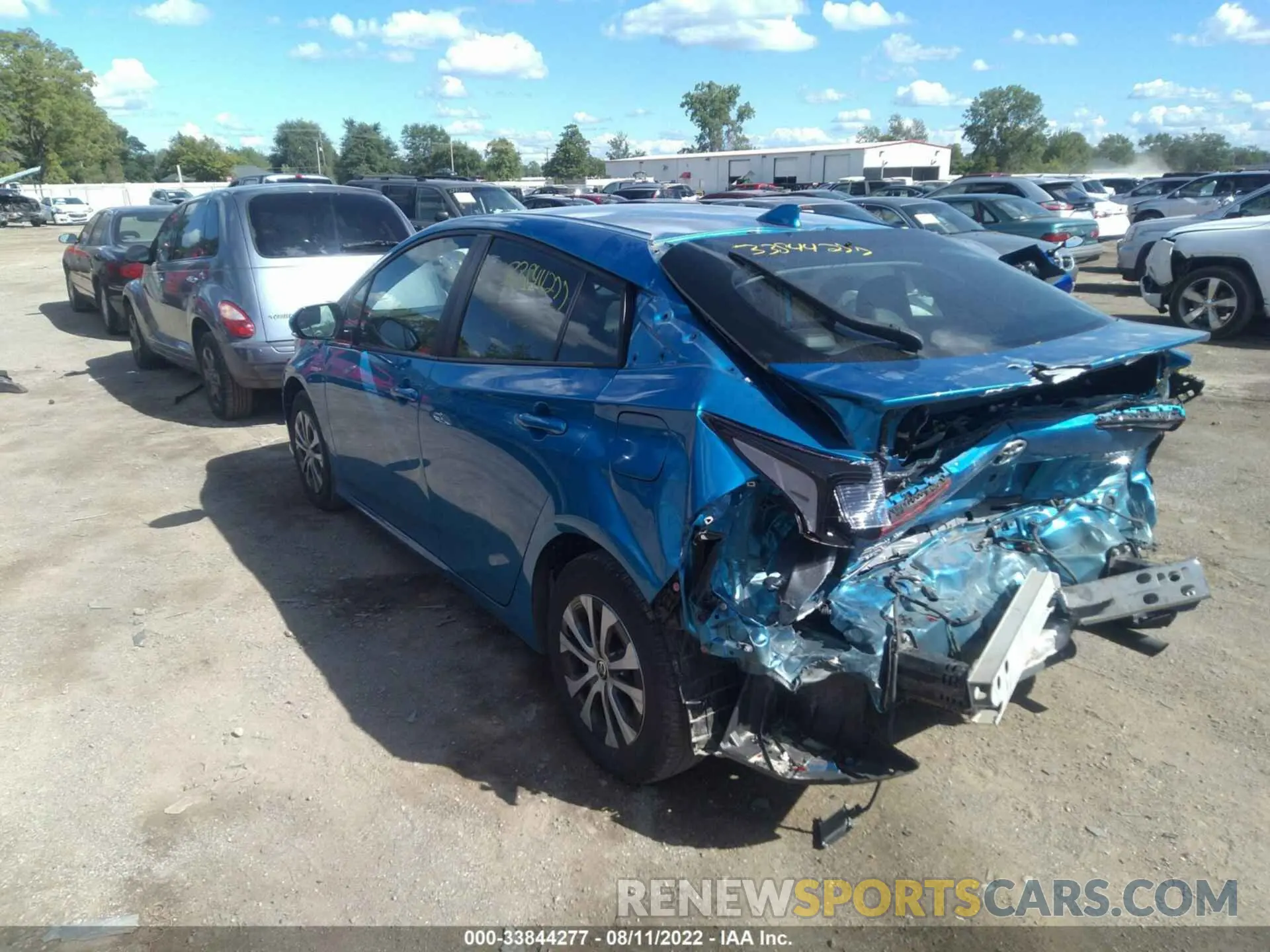3 fotografías del automóvil dañado JTDL9RFU4K3008170 TOYOTA PRIUS 2019