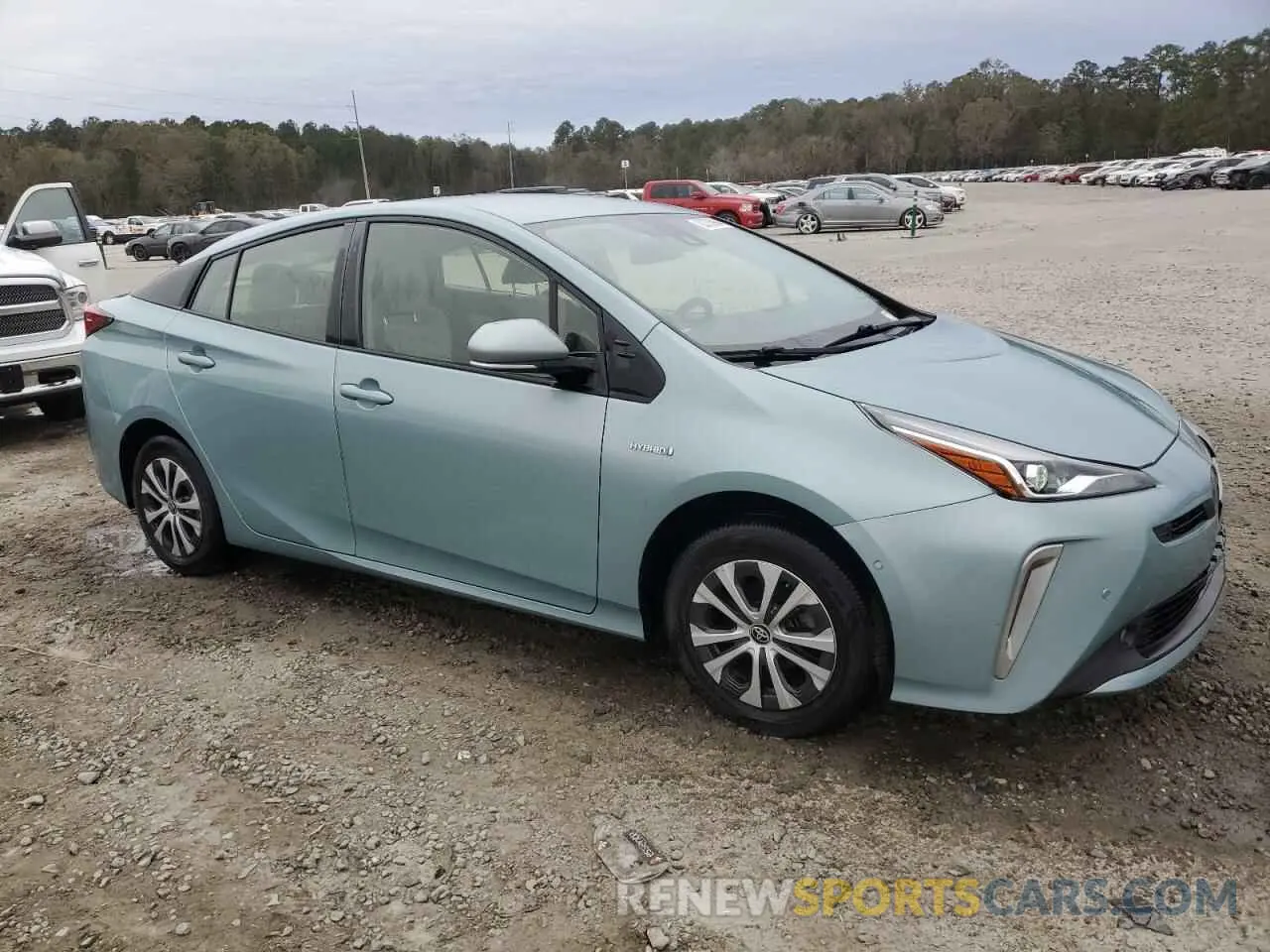 4 fotografías del automóvil dañado JTDL9RFU4K3008685 TOYOTA PRIUS 2019