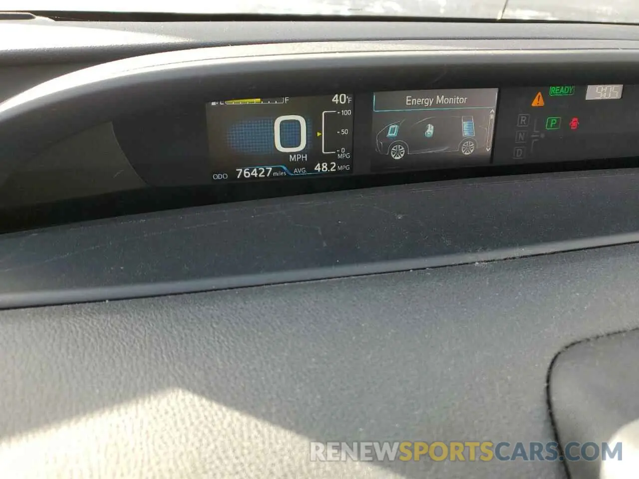 9 fotografías del automóvil dañado JTDL9RFU4K3010582 TOYOTA PRIUS 2019