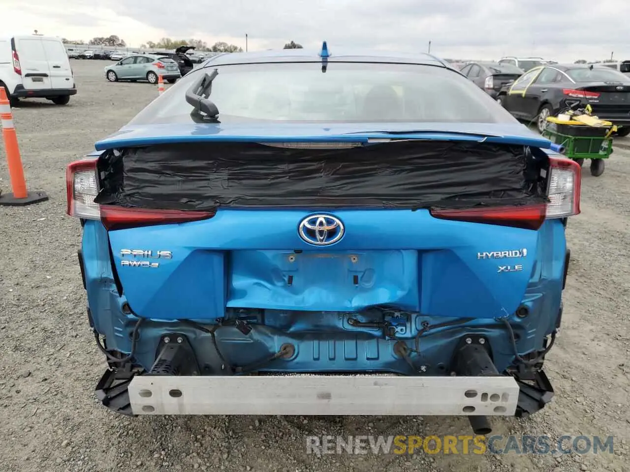 6 fotografías del automóvil dañado JTDL9RFU6K3003844 TOYOTA PRIUS 2019