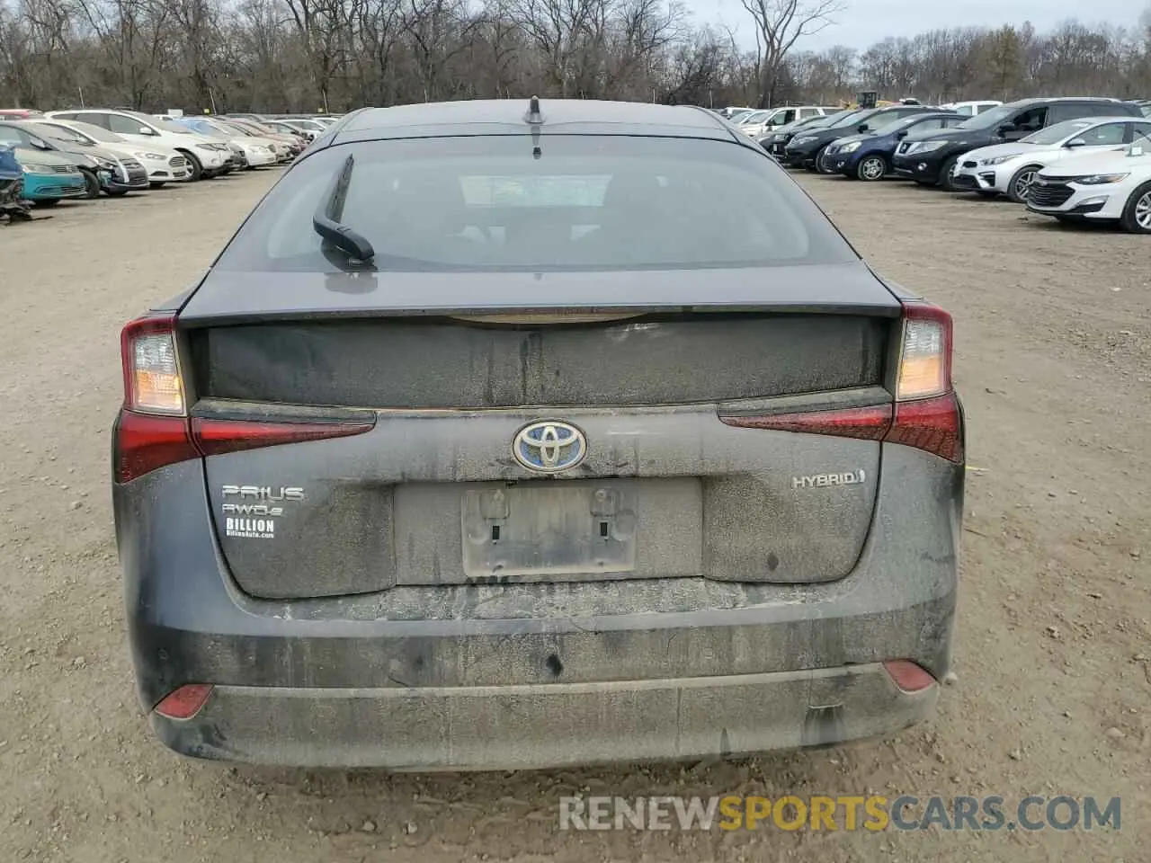 6 fotografías del automóvil dañado JTDL9RFU6K3008722 TOYOTA PRIUS 2019