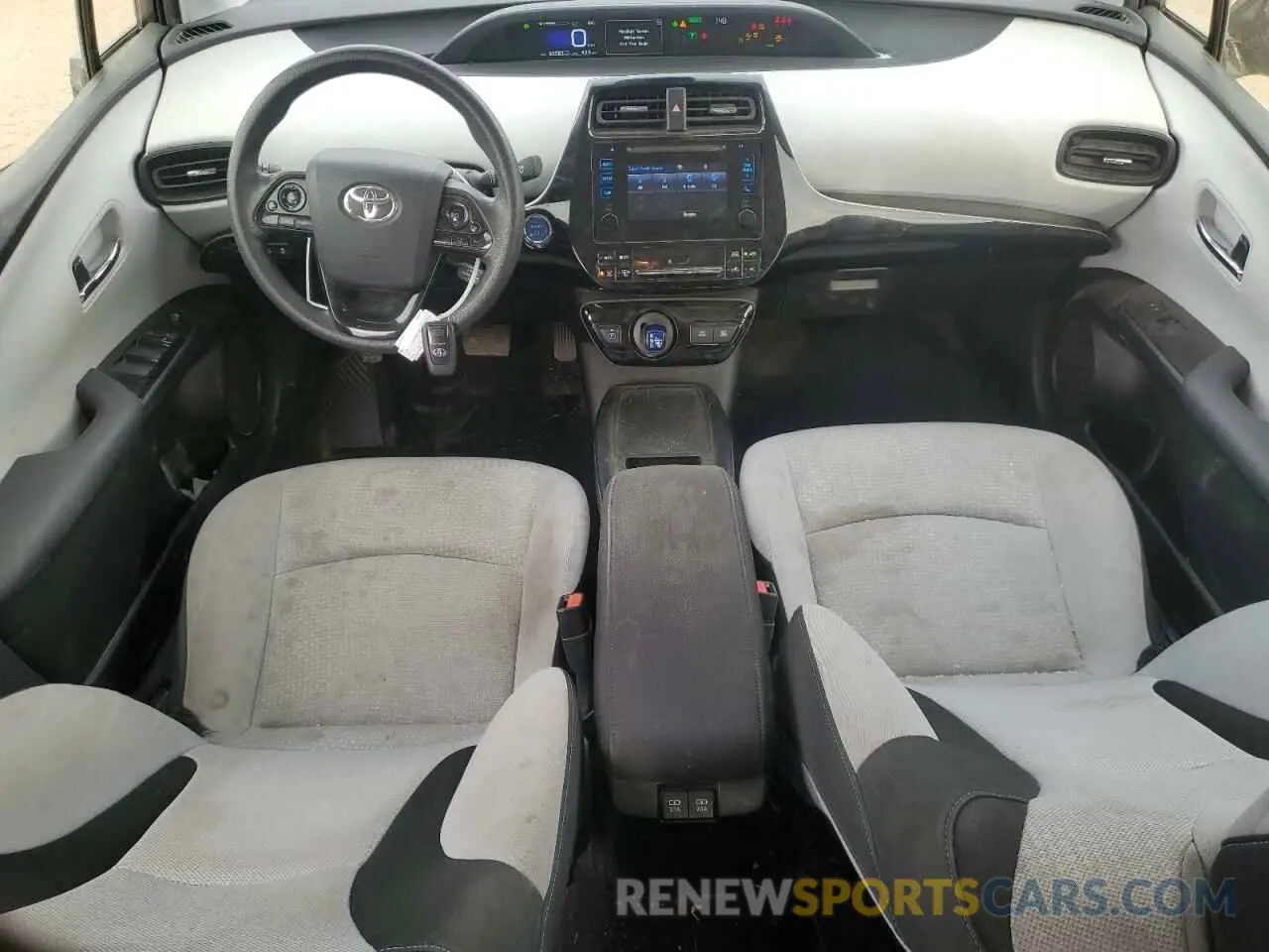 8 fotografías del automóvil dañado JTDL9RFU6K3008722 TOYOTA PRIUS 2019