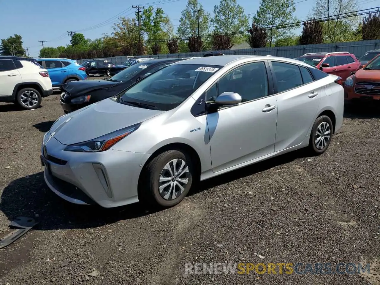 1 fotografías del automóvil dañado JTDL9RFU7K3002024 TOYOTA PRIUS 2019