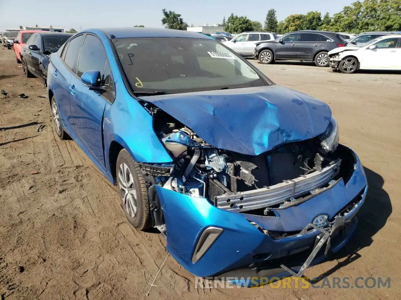 1 fotografías del automóvil dañado JTDL9RFU8K3004350 TOYOTA PRIUS 2019