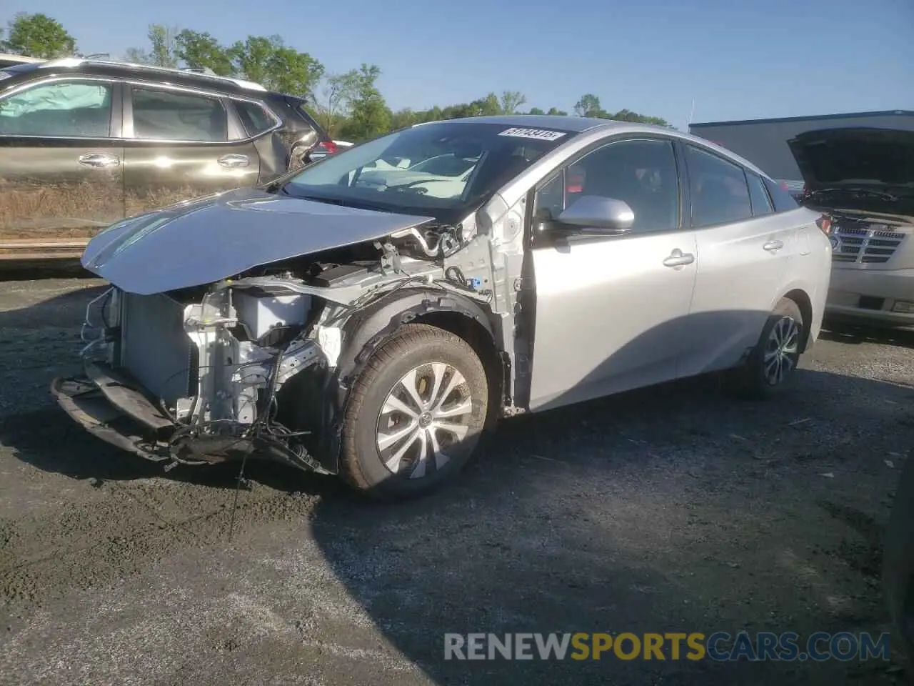 1 fotografías del automóvil dañado JTDL9RFU9K3003241 TOYOTA PRIUS 2019