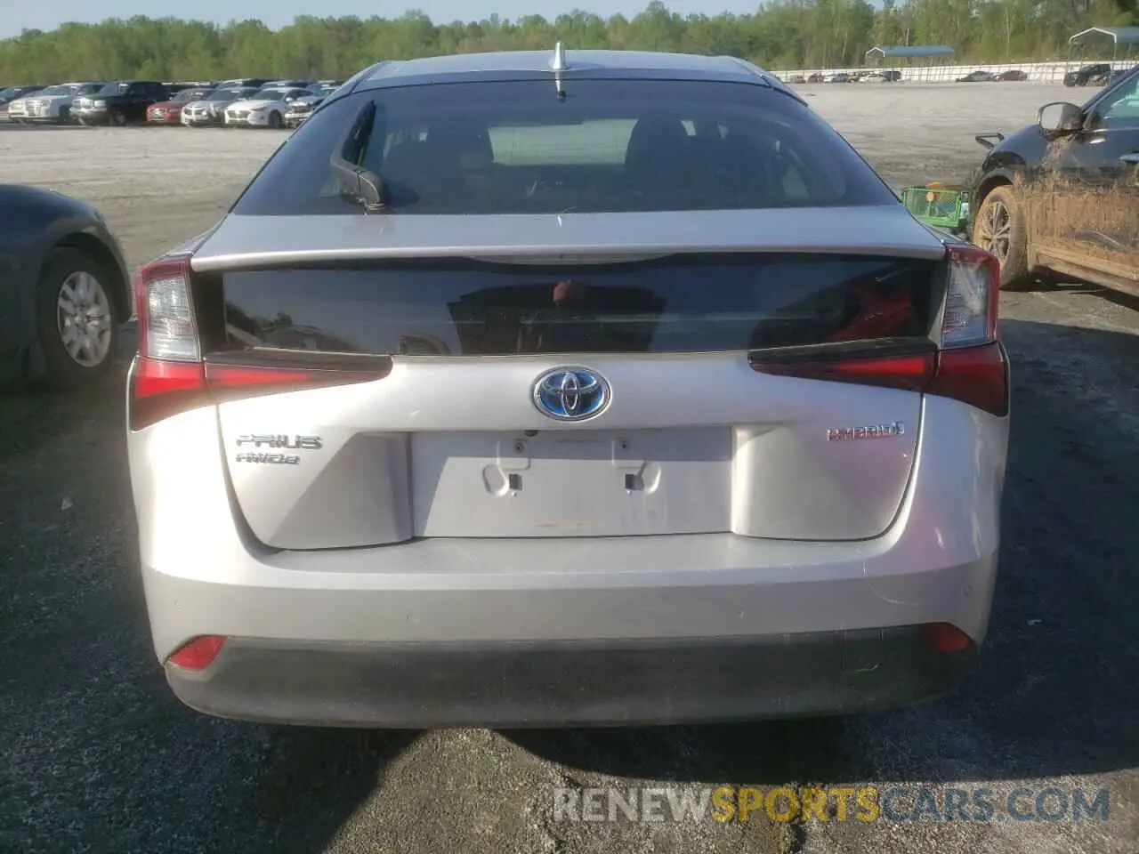 6 fotografías del automóvil dañado JTDL9RFU9K3003241 TOYOTA PRIUS 2019