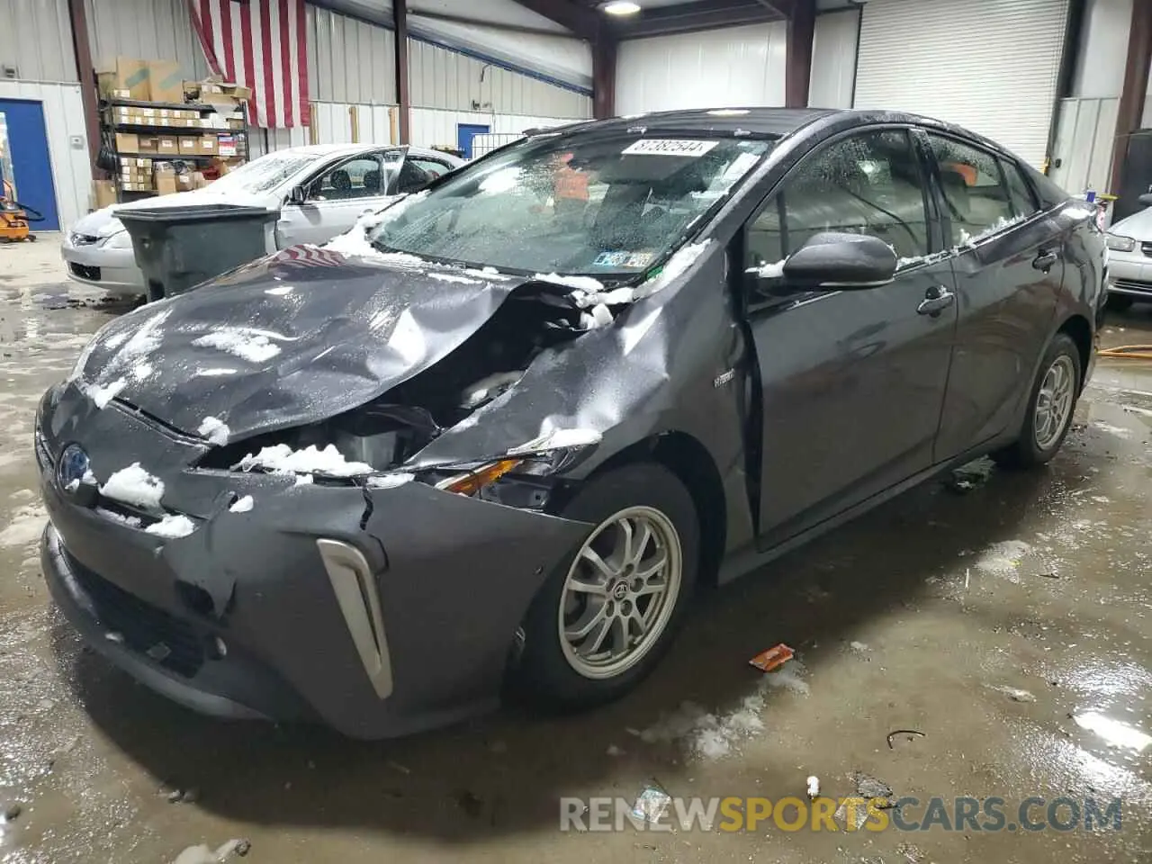 1 fotografías del automóvil dañado JTDL9RFU9K3011257 TOYOTA PRIUS 2019