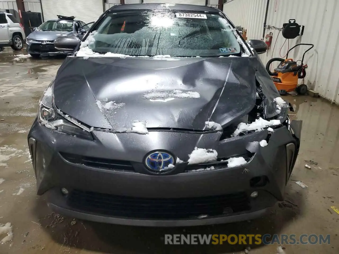 5 fotografías del automóvil dañado JTDL9RFU9K3011257 TOYOTA PRIUS 2019