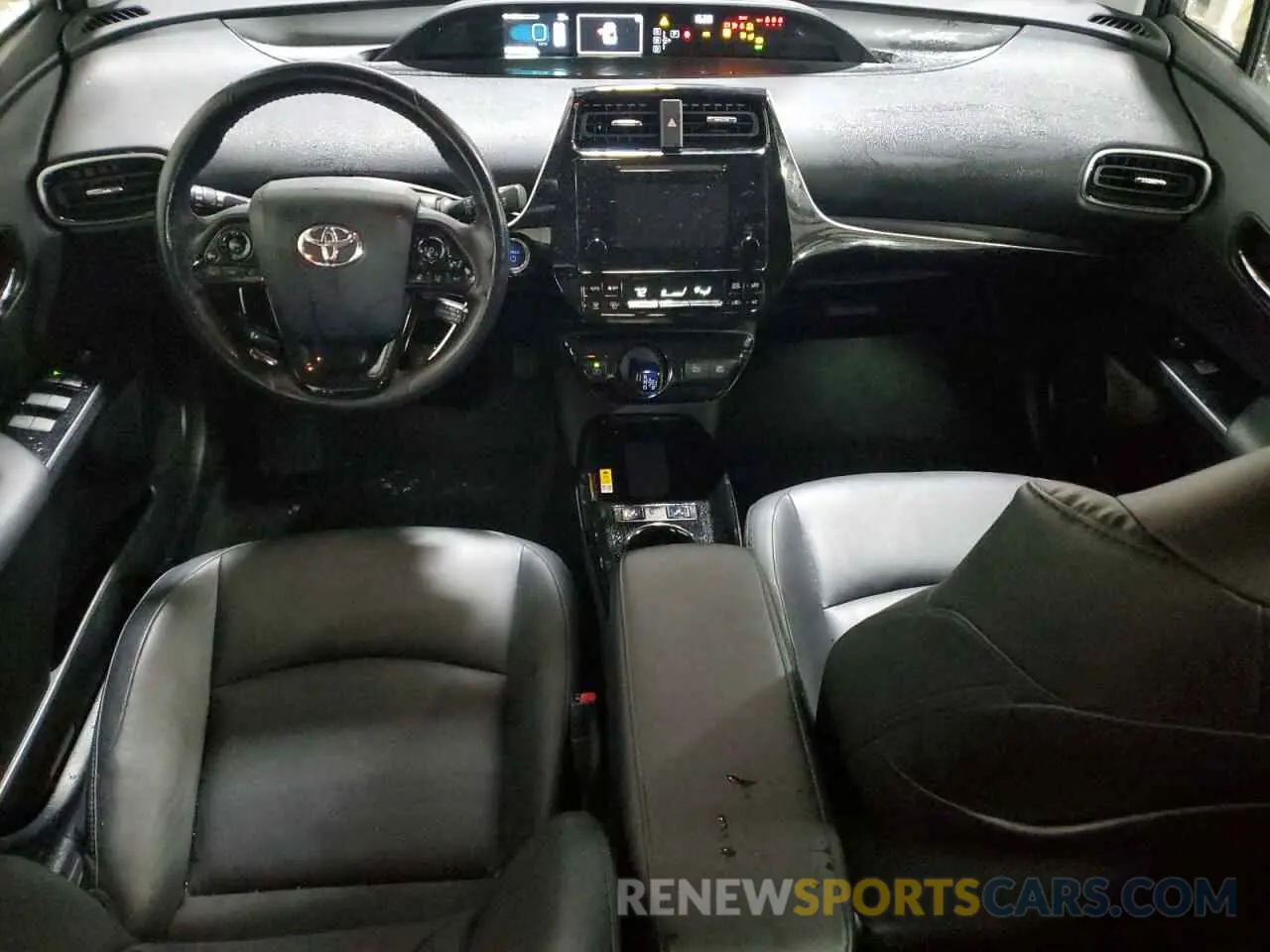 8 fotografías del automóvil dañado JTDL9RFU9K3011257 TOYOTA PRIUS 2019
