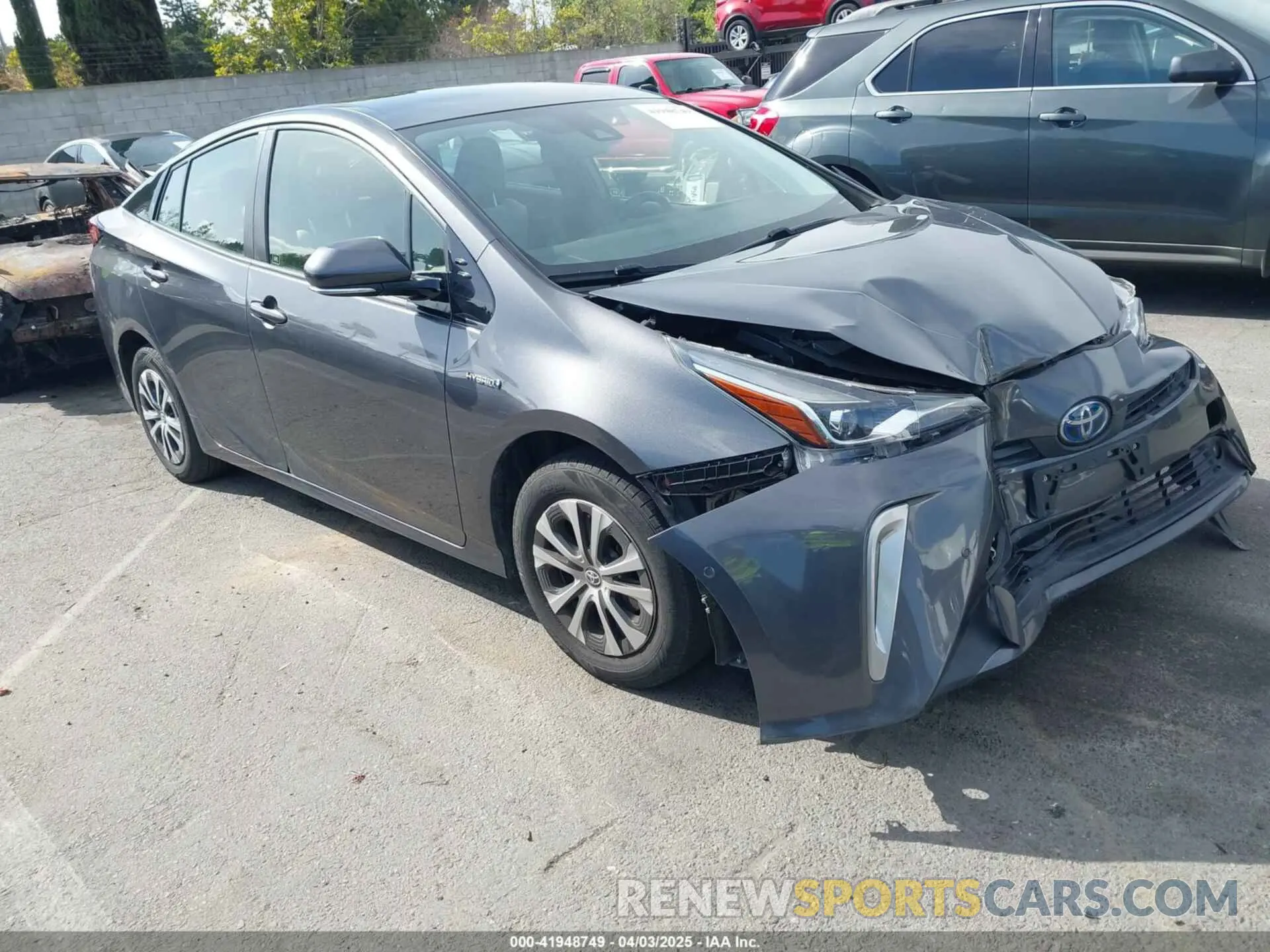 1 fotografías del automóvil dañado JTDL9RFUXK3005094 TOYOTA PRIUS 2019