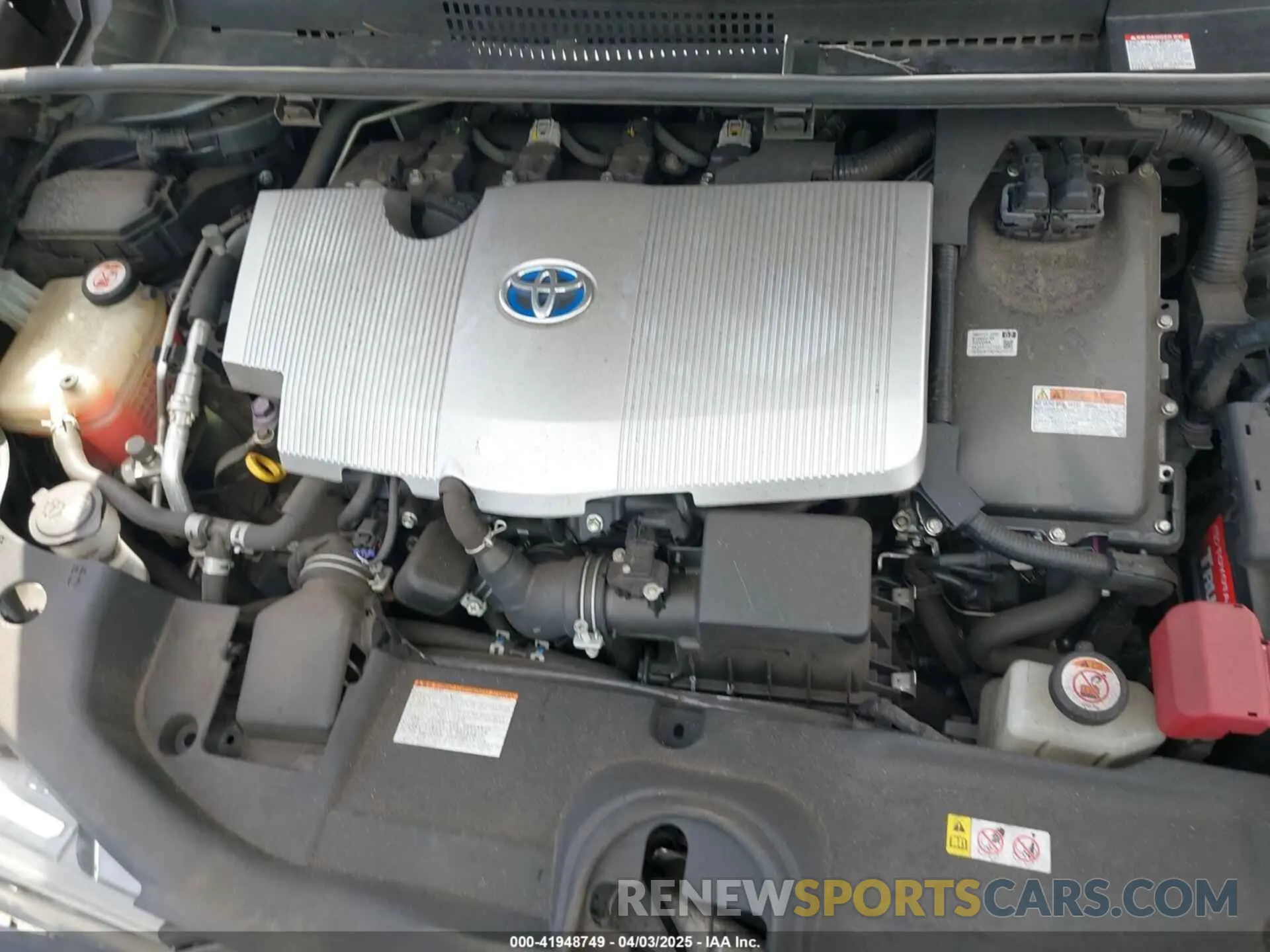 10 fotografías del automóvil dañado JTDL9RFUXK3005094 TOYOTA PRIUS 2019