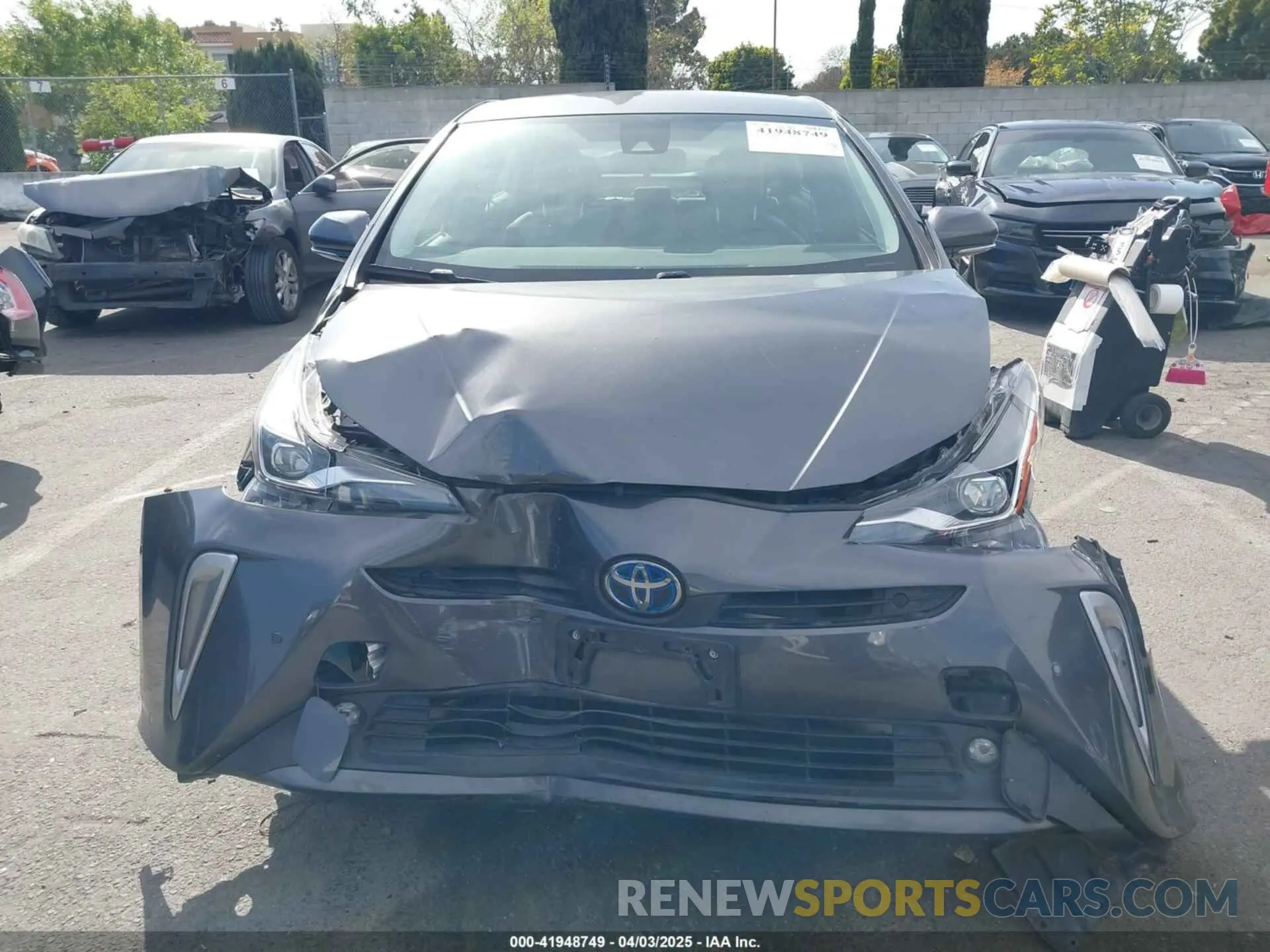 12 fotografías del automóvil dañado JTDL9RFUXK3005094 TOYOTA PRIUS 2019