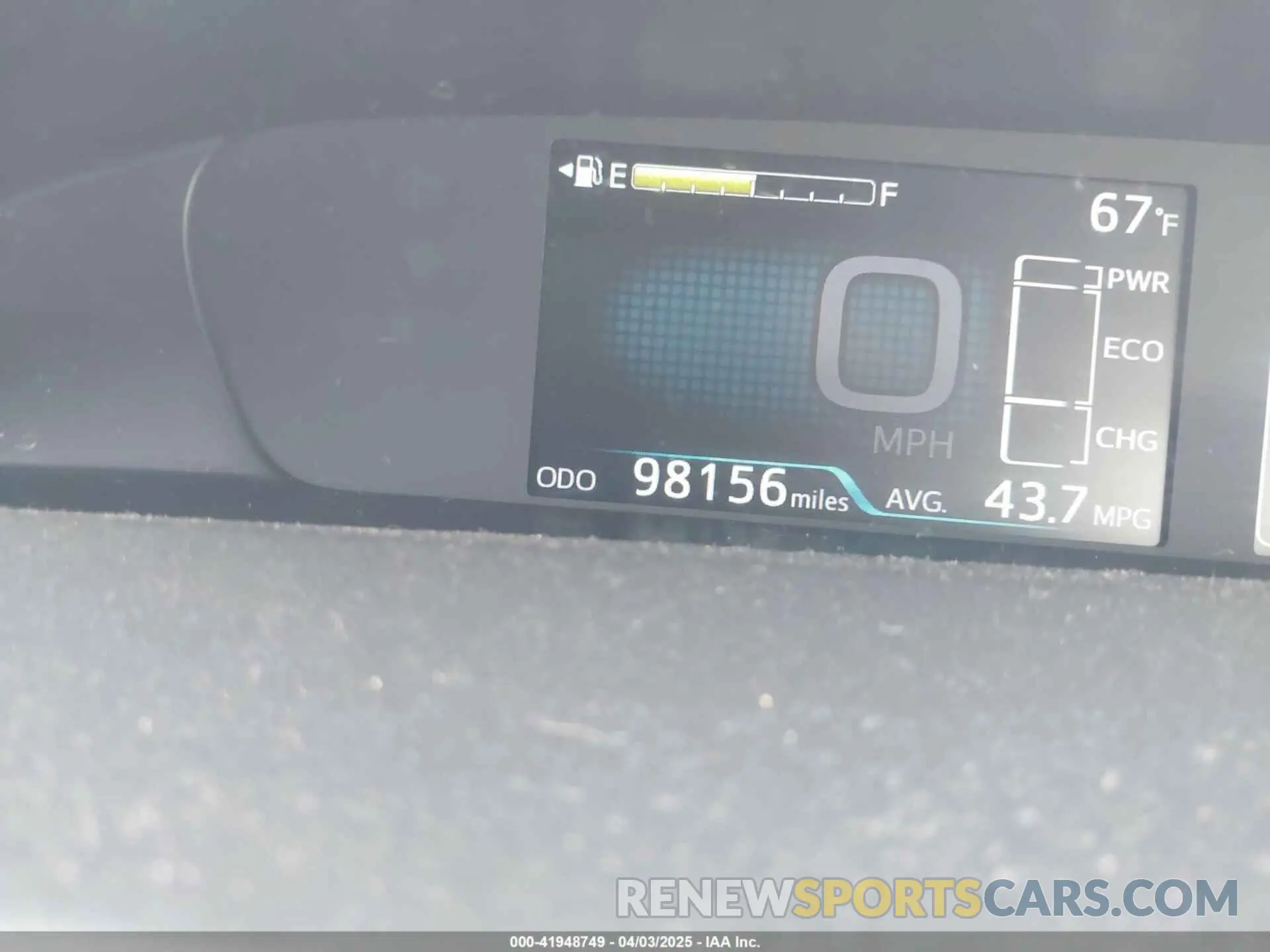 15 fotografías del automóvil dañado JTDL9RFUXK3005094 TOYOTA PRIUS 2019