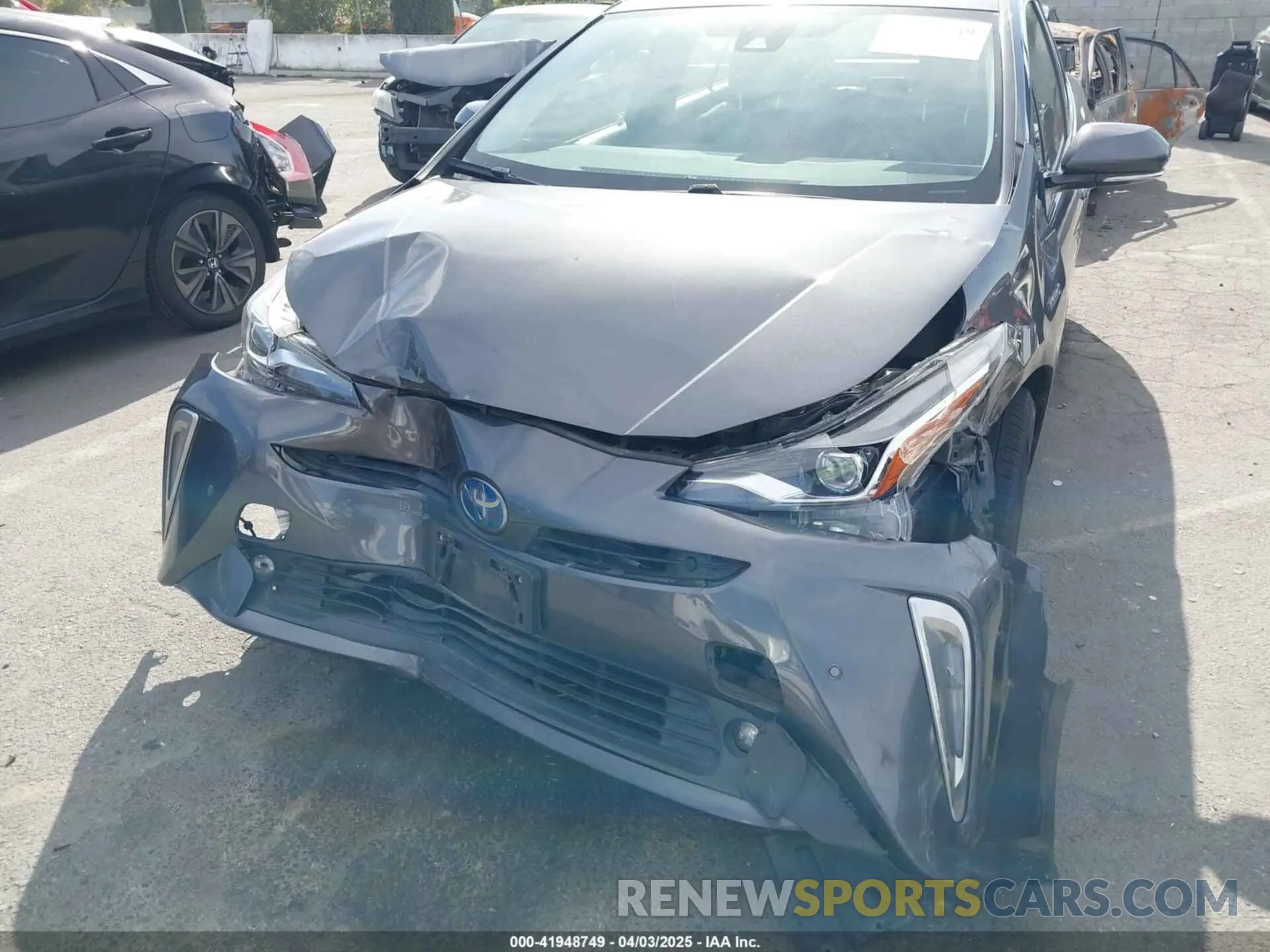 6 fotografías del automóvil dañado JTDL9RFUXK3005094 TOYOTA PRIUS 2019
