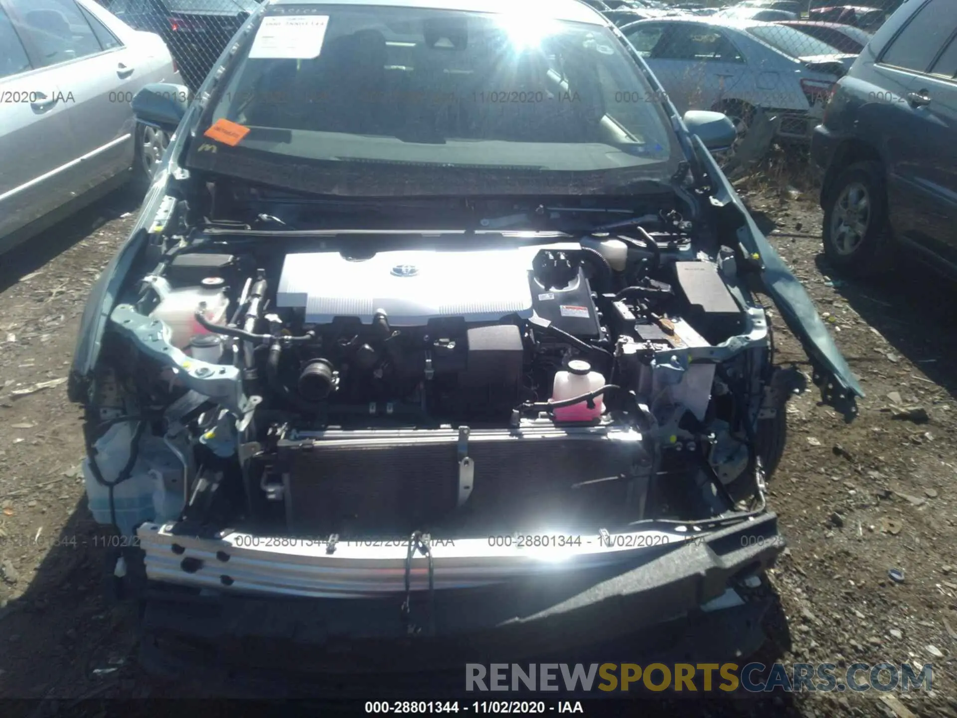 6 fotografías del automóvil dañado JTDL9RFUXK3007119 TOYOTA PRIUS 2019
