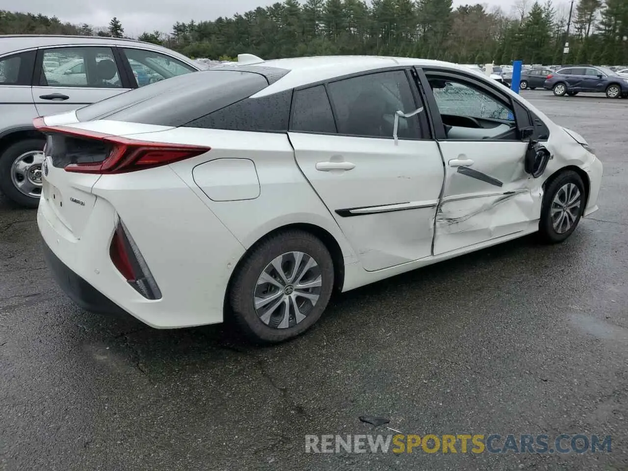 3 fotografías del automóvil dañado JTDKARFP0L3154371 TOYOTA PRIUS 2020