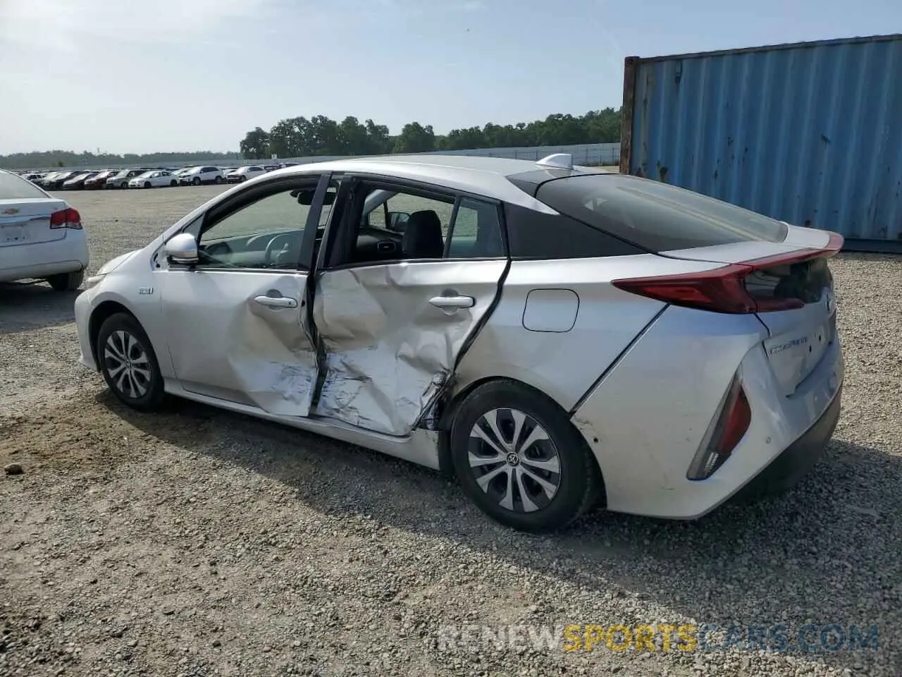 2 fotografías del automóvil dañado JTDKARFP1L3154833 TOYOTA PRIUS 2020