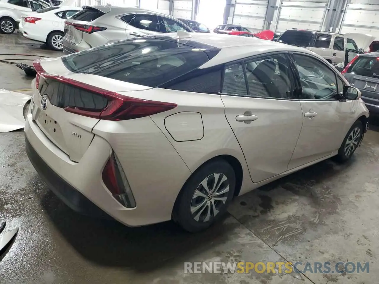 3 fotografías del automóvil dañado JTDKARFP2L3134042 TOYOTA PRIUS 2020