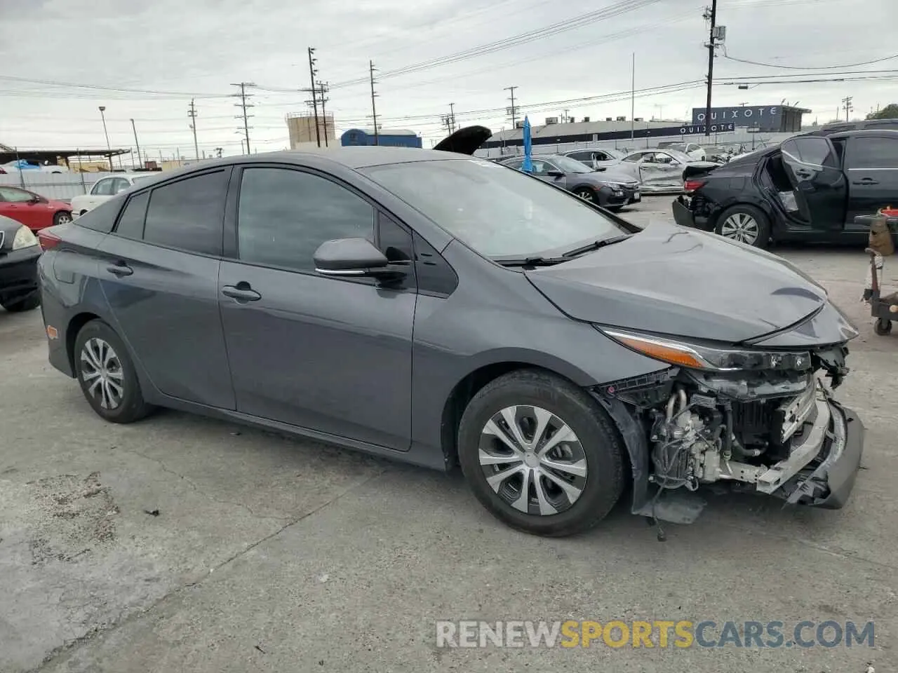 4 fotografías del automóvil dañado JTDKARFP2L3146286 TOYOTA PRIUS 2020