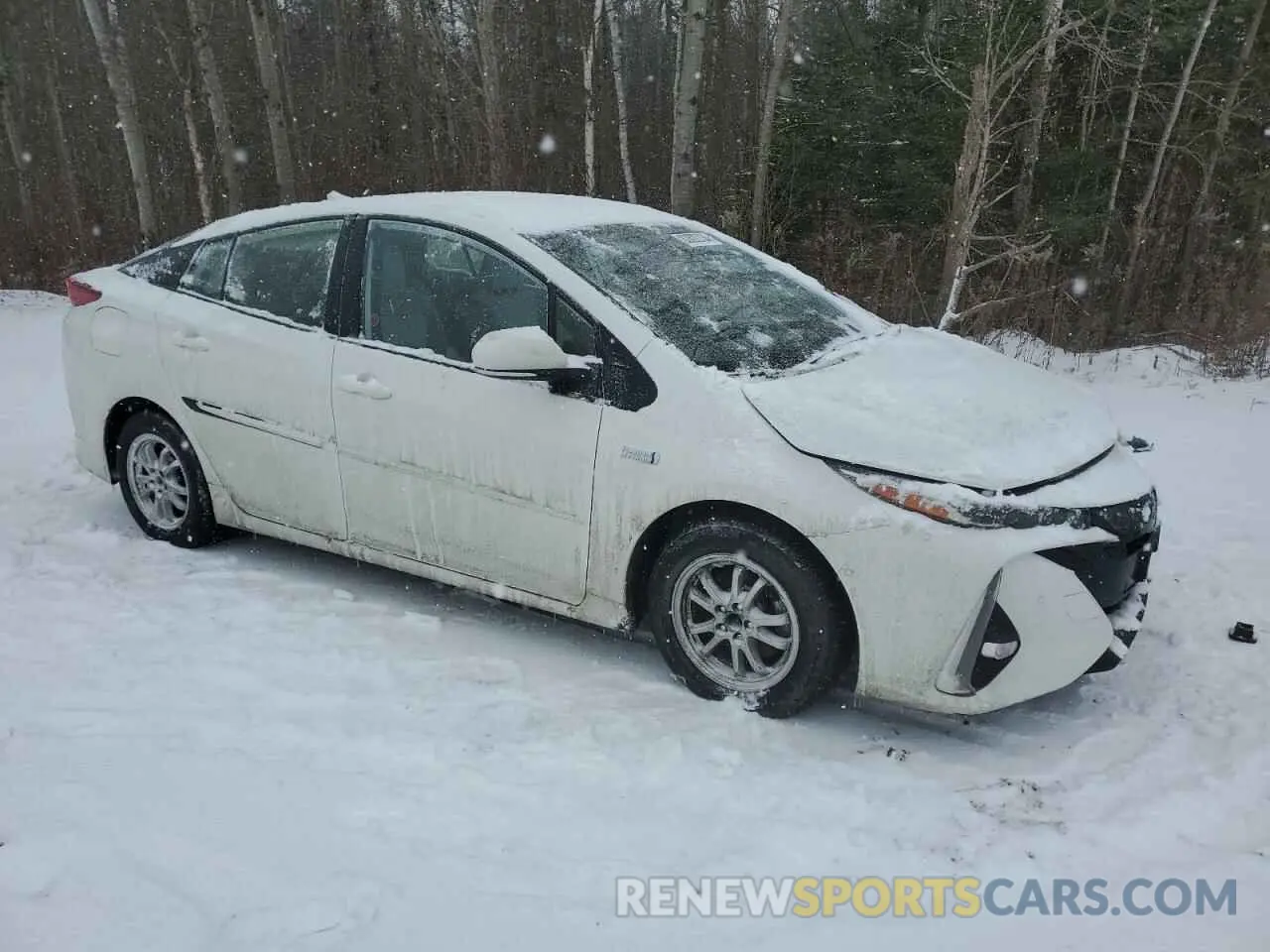 4 fotografías del automóvil dañado JTDKARFP2L3154114 TOYOTA PRIUS 2020
