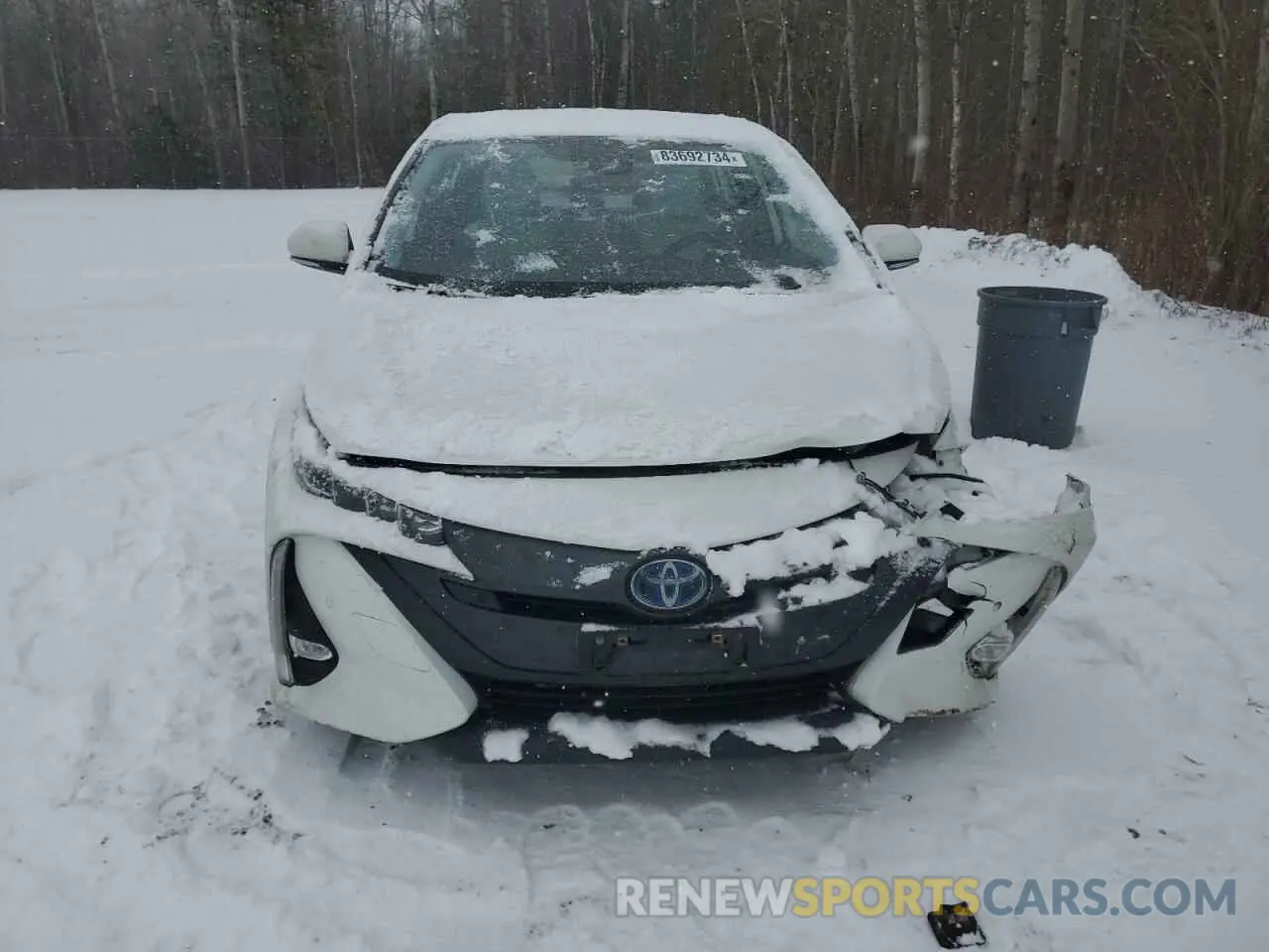 5 fotografías del automóvil dañado JTDKARFP2L3154114 TOYOTA PRIUS 2020