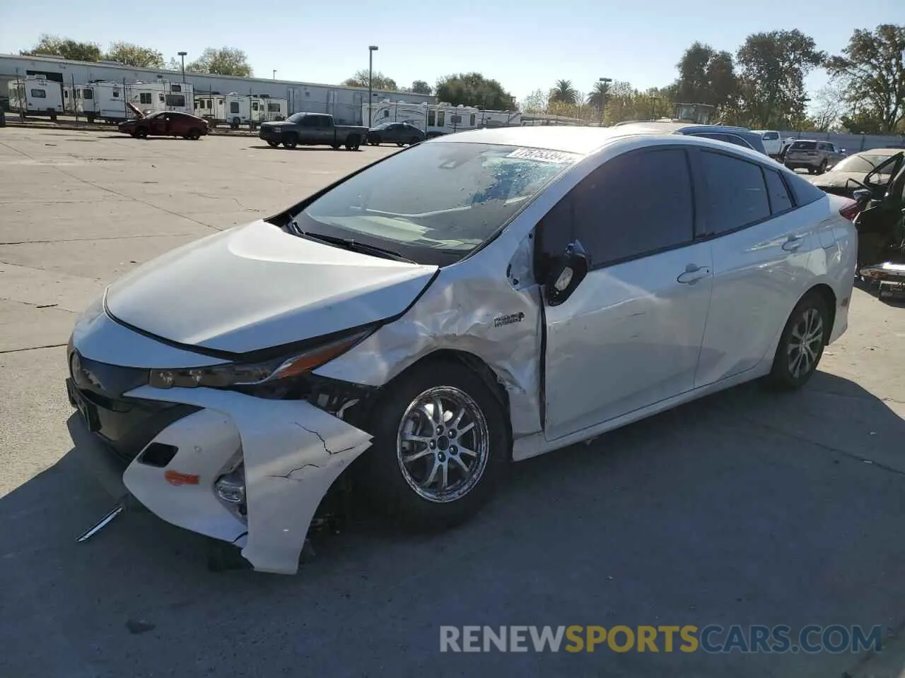 1 fotografías del automóvil dañado JTDKARFP3L3140500 TOYOTA PRIUS 2020
