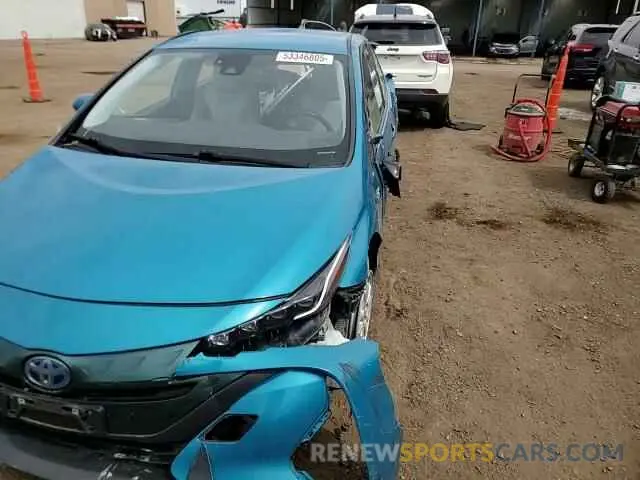 11 fotografías del automóvil dañado JTDKARFP4L3120241 TOYOTA PRIUS 2020