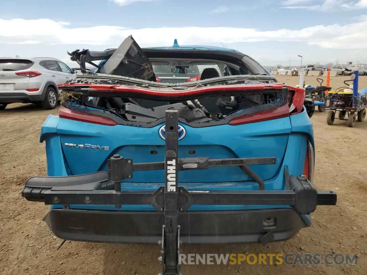 6 fotografías del automóvil dañado JTDKARFP4L3120241 TOYOTA PRIUS 2020