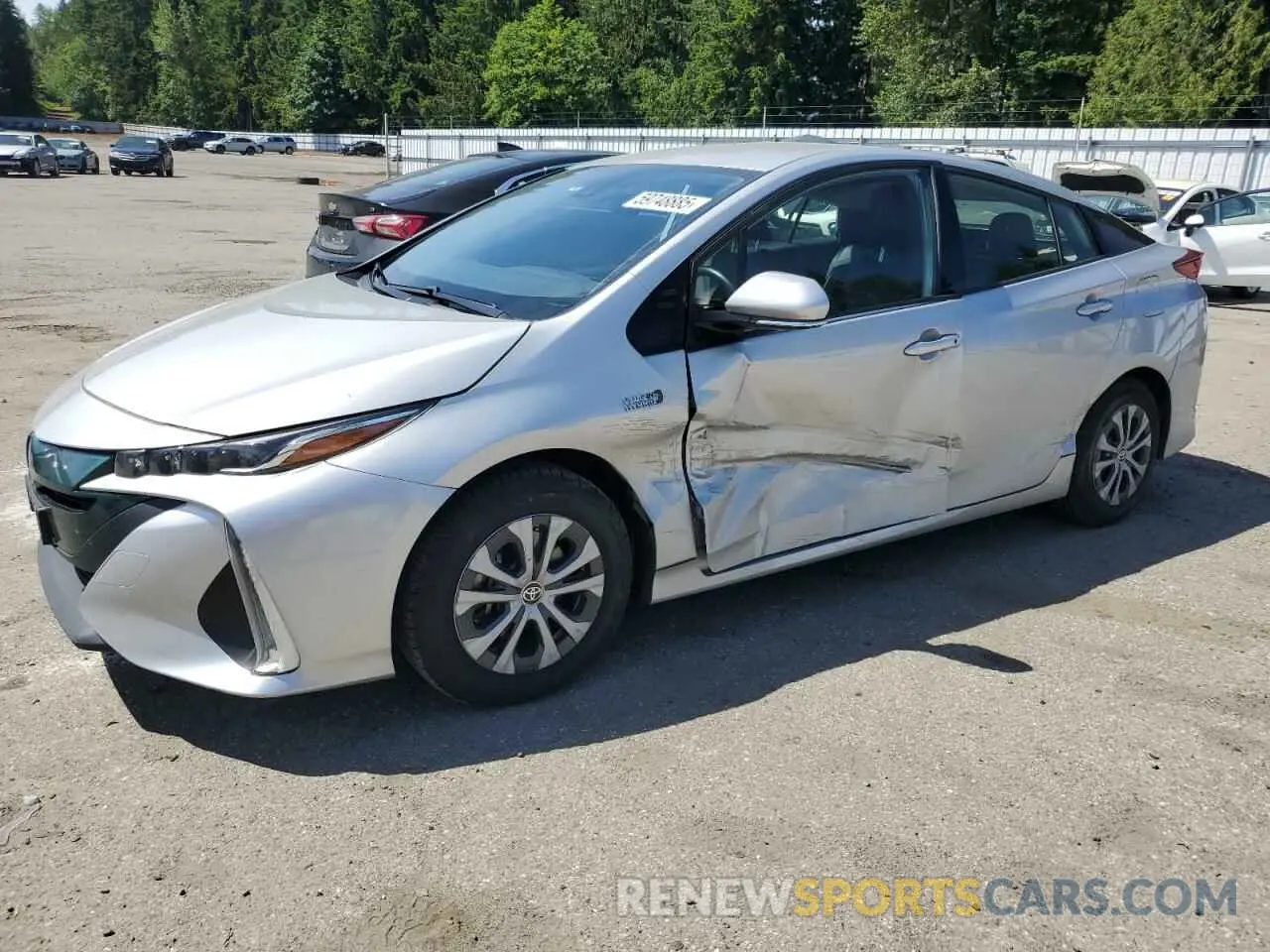 1 fotografías del automóvil dañado JTDKARFP4L3120613 TOYOTA PRIUS 2020