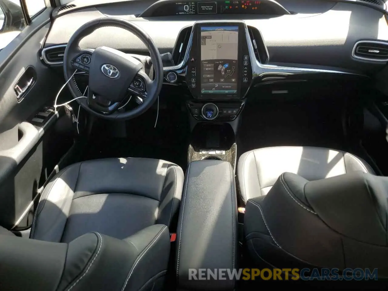 8 fotografías del automóvil dañado JTDKARFP4L3120613 TOYOTA PRIUS 2020