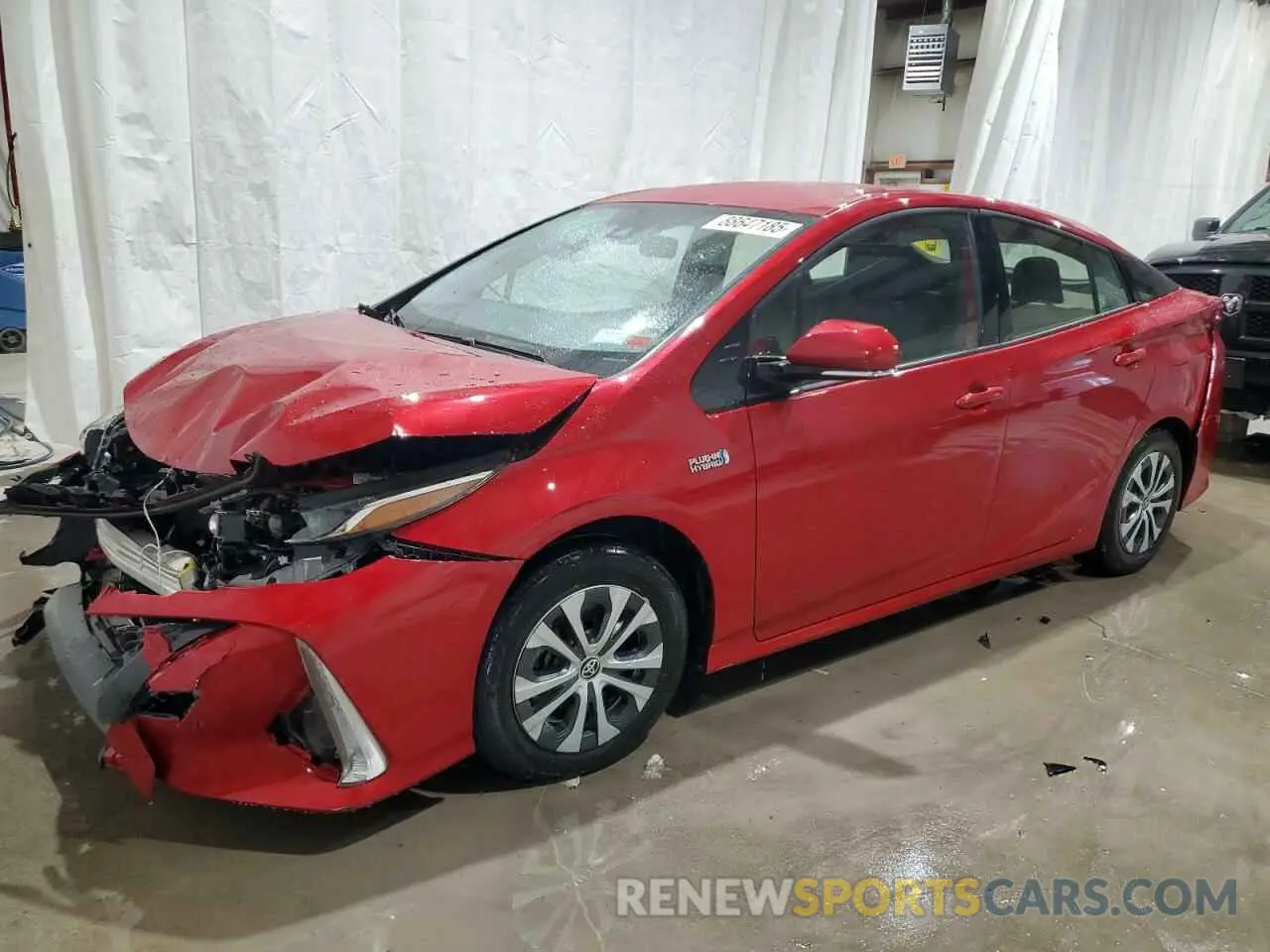 1 fotografías del automóvil dañado JTDKARFP4L3126217 TOYOTA PRIUS 2020